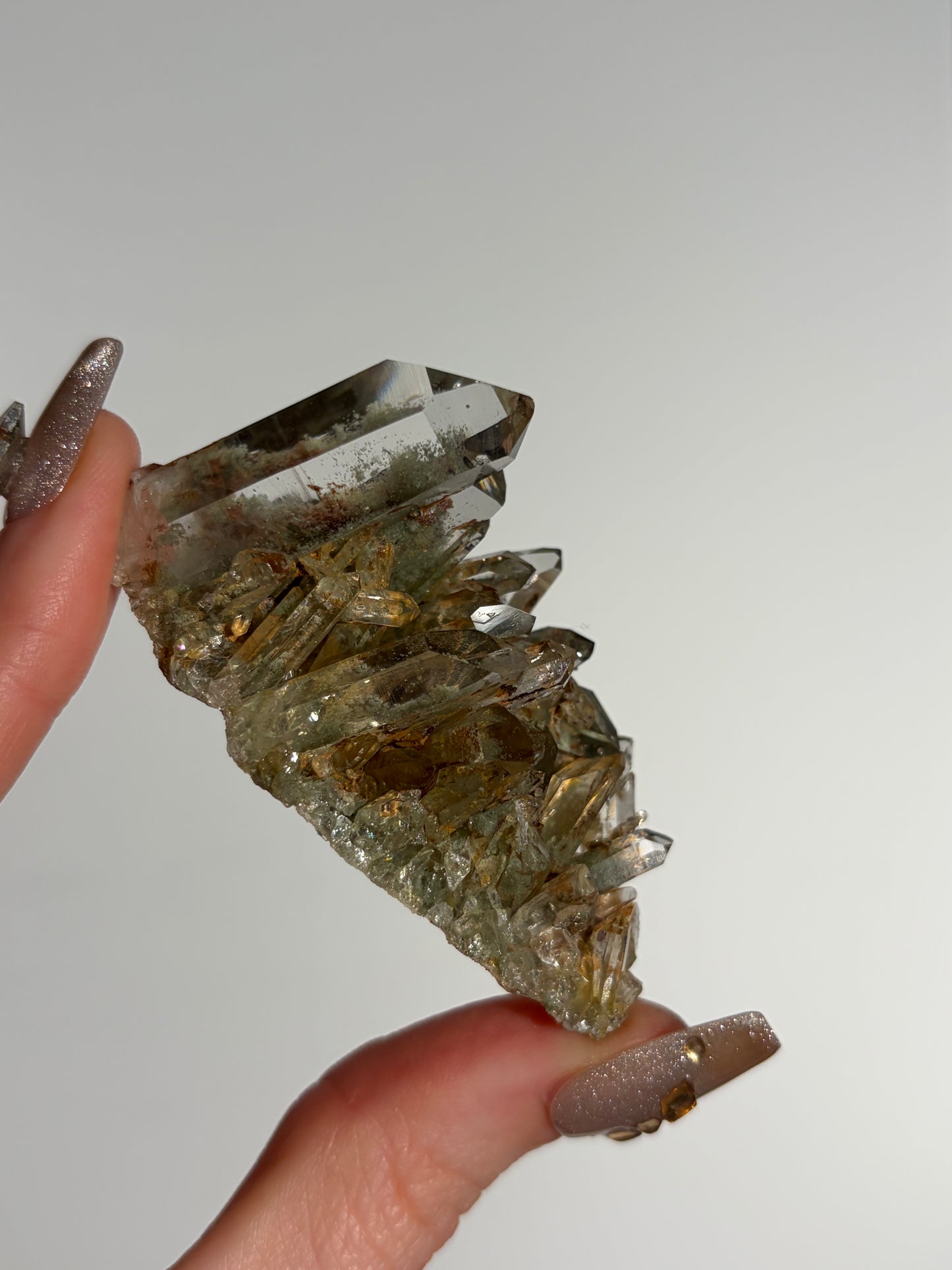 Water Clear Golden Healer Chlorite Included Quartz Specimen I