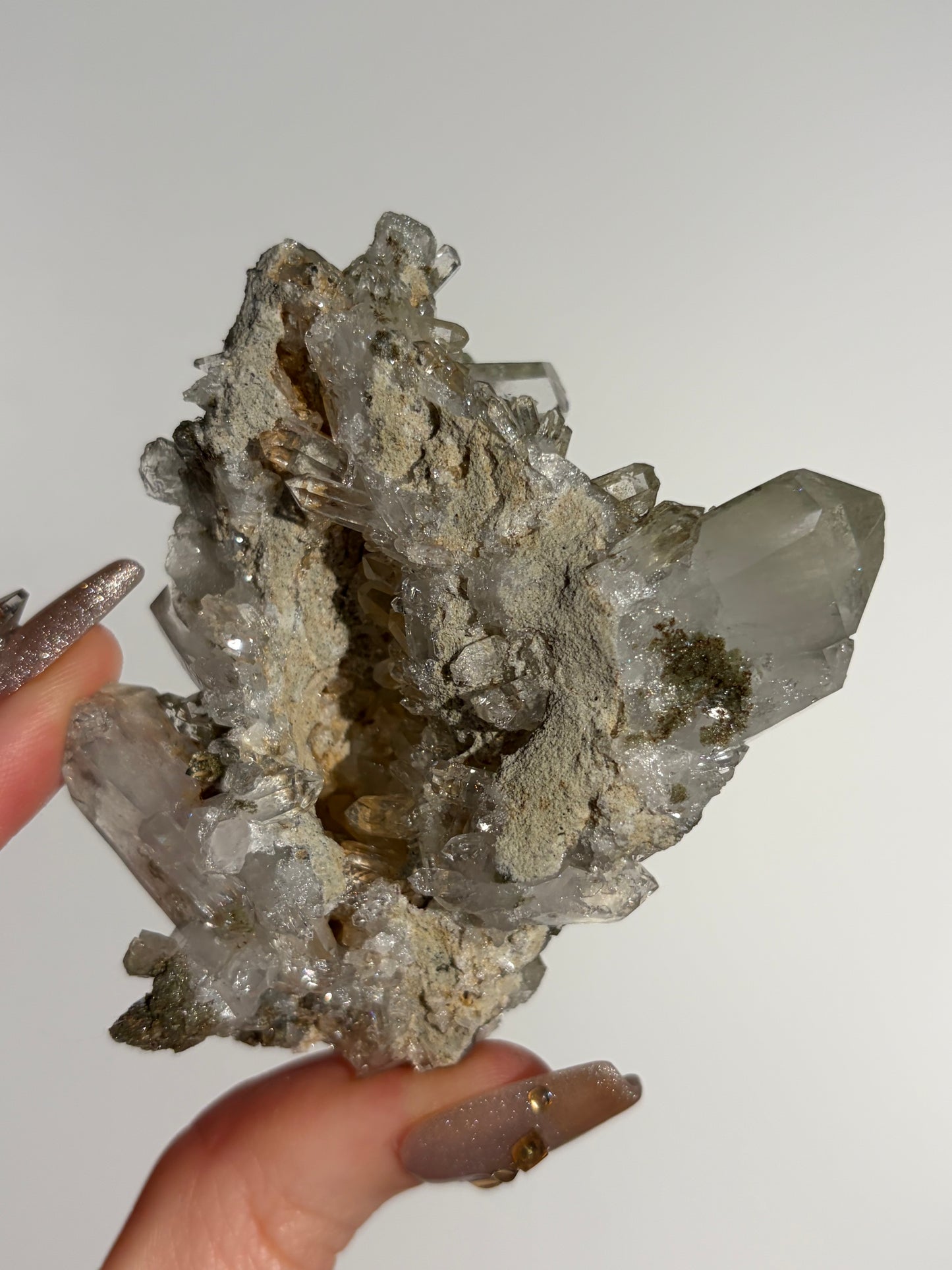 Chlorite Included Quartz Specimen J
