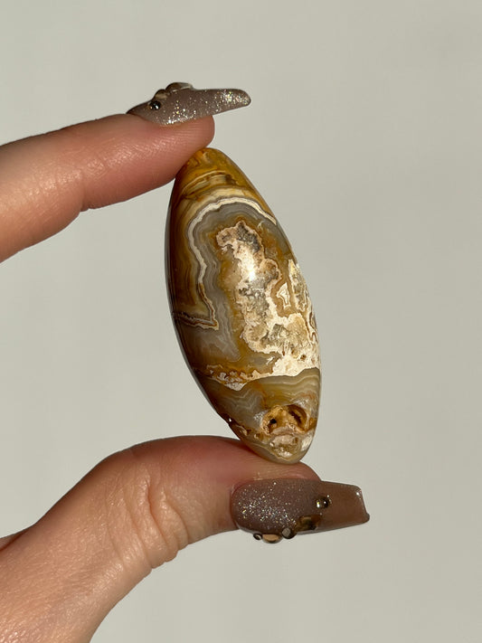 Druzy Golden Lace Agate Shiva