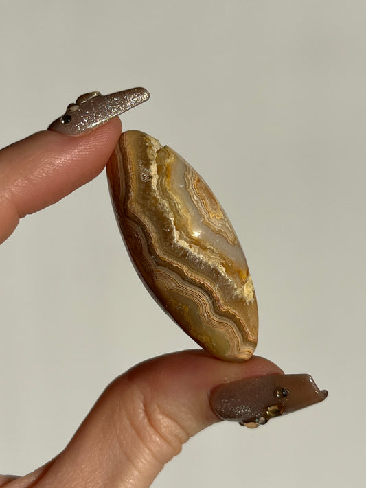 Golden Lace Agate Shiva with Parallax D