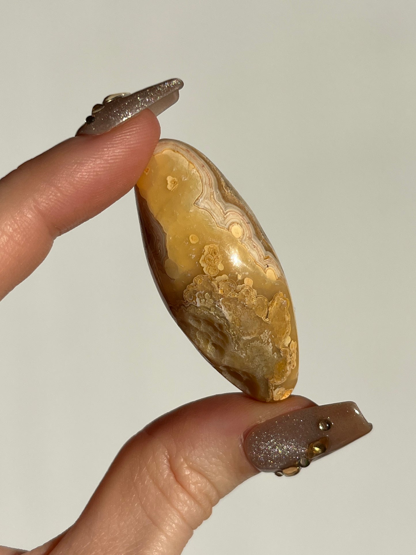 Golden Lace Agate Shiva with Parallax D