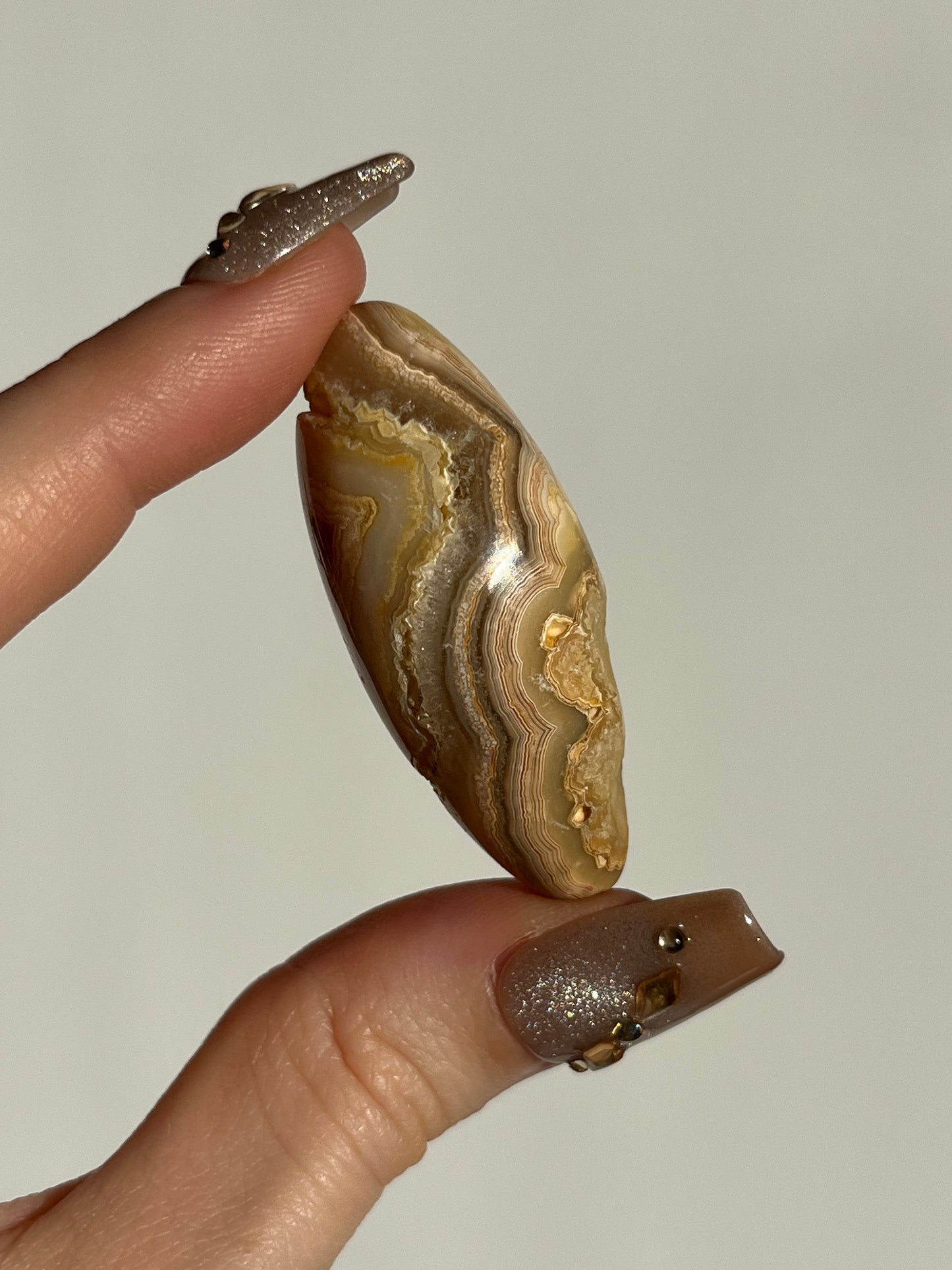 Golden Lace Agate Shiva with Parallax D