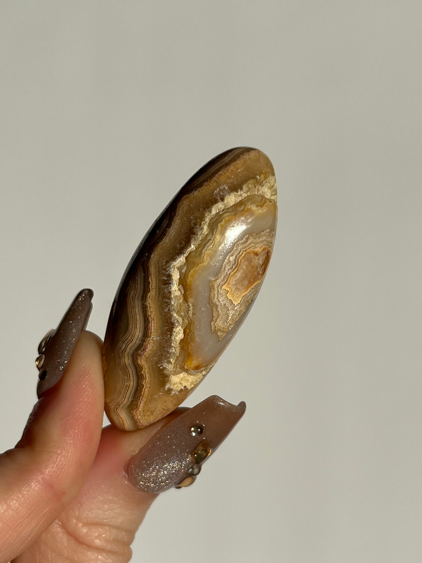 Golden Lace Agate Shiva with Parallax D
