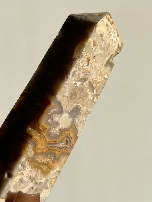 Golden Lace Agate Tower A