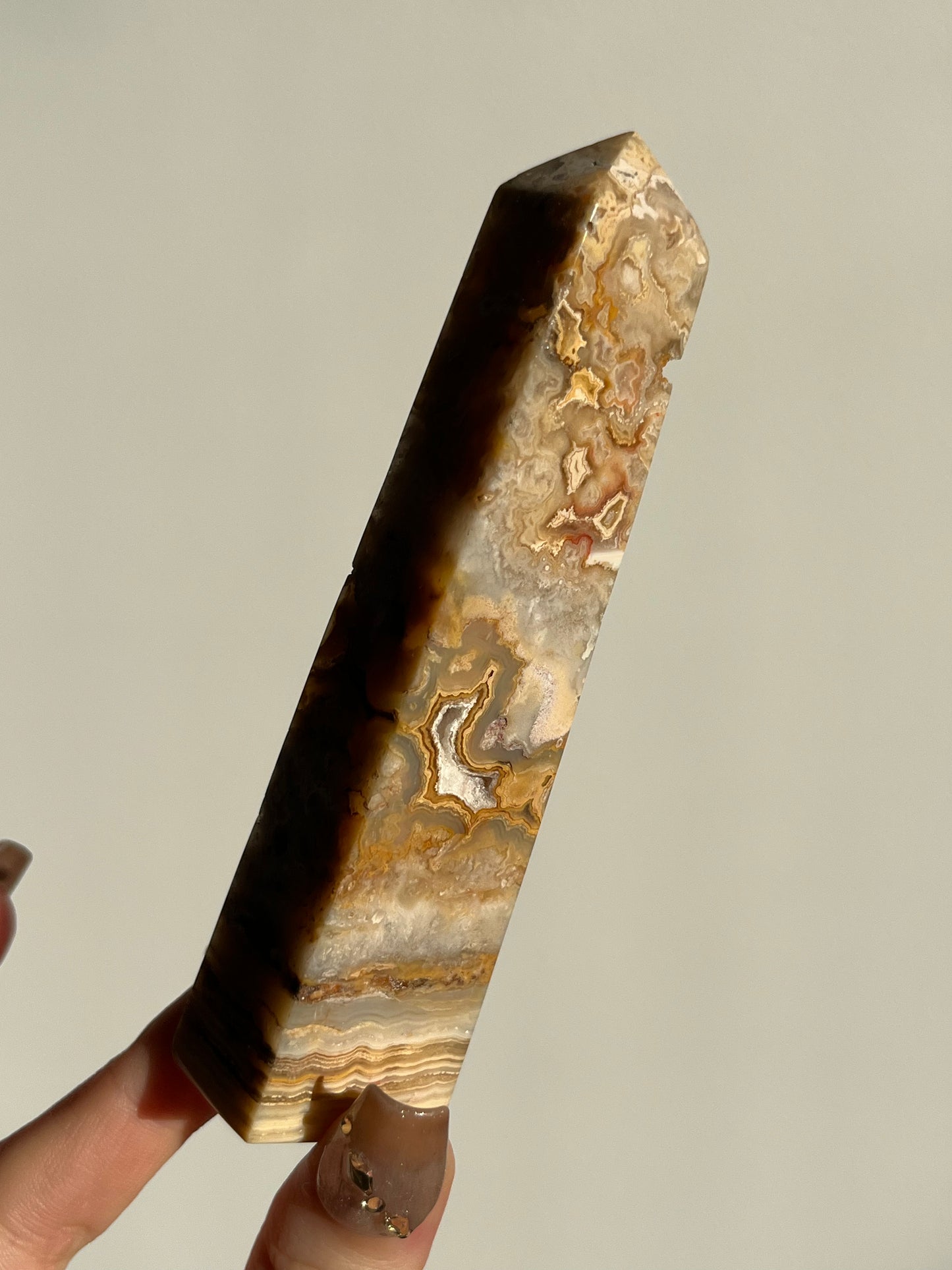 Golden Lace Agate Tower B