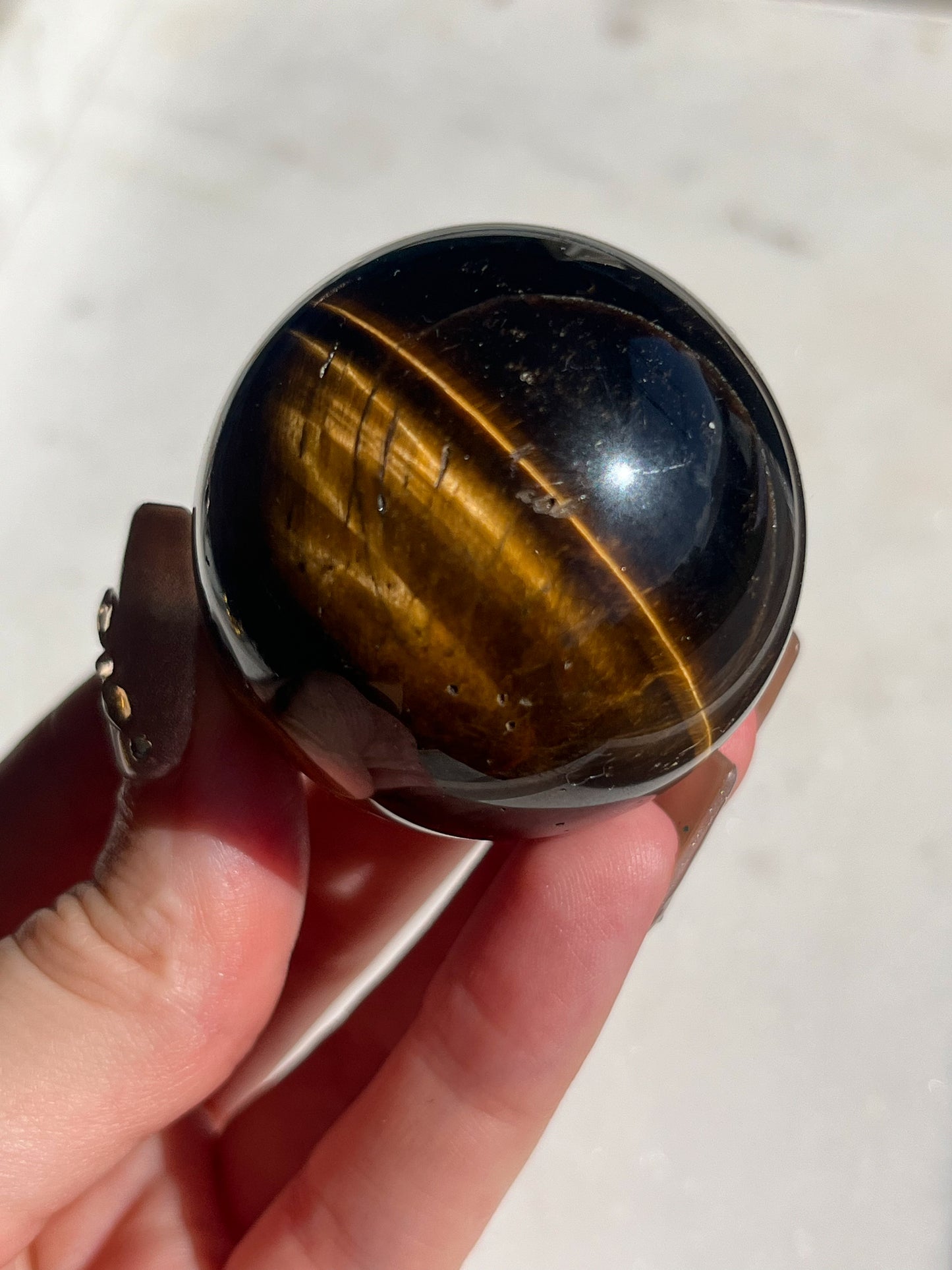 Golden Tigers Eye Sphere #A