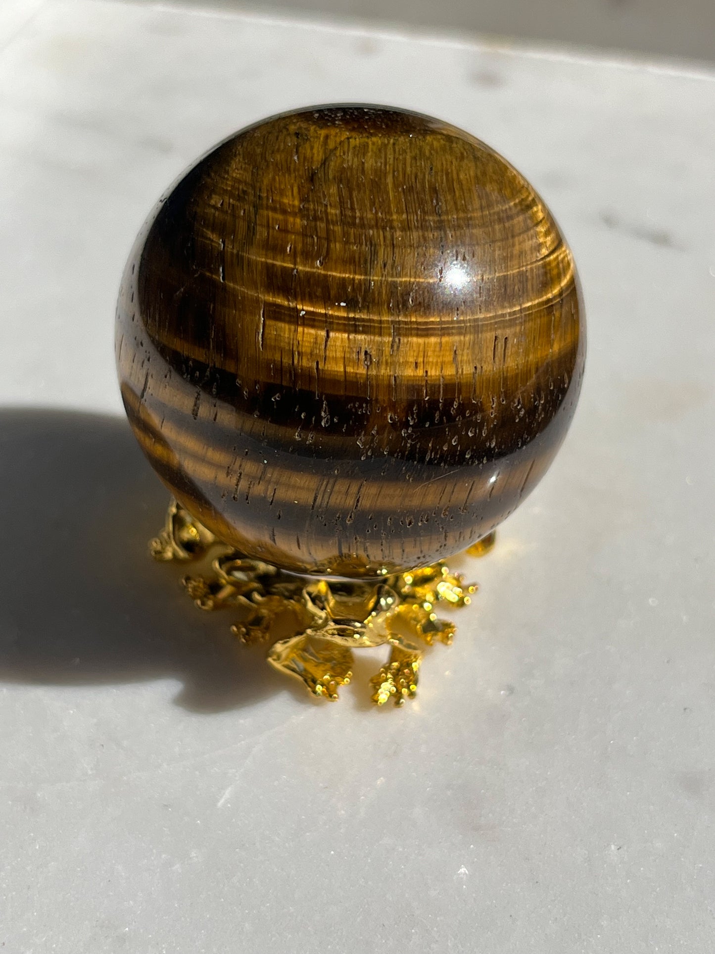 Esfera de ojo de tigre dorado (elegida intuitivamente)