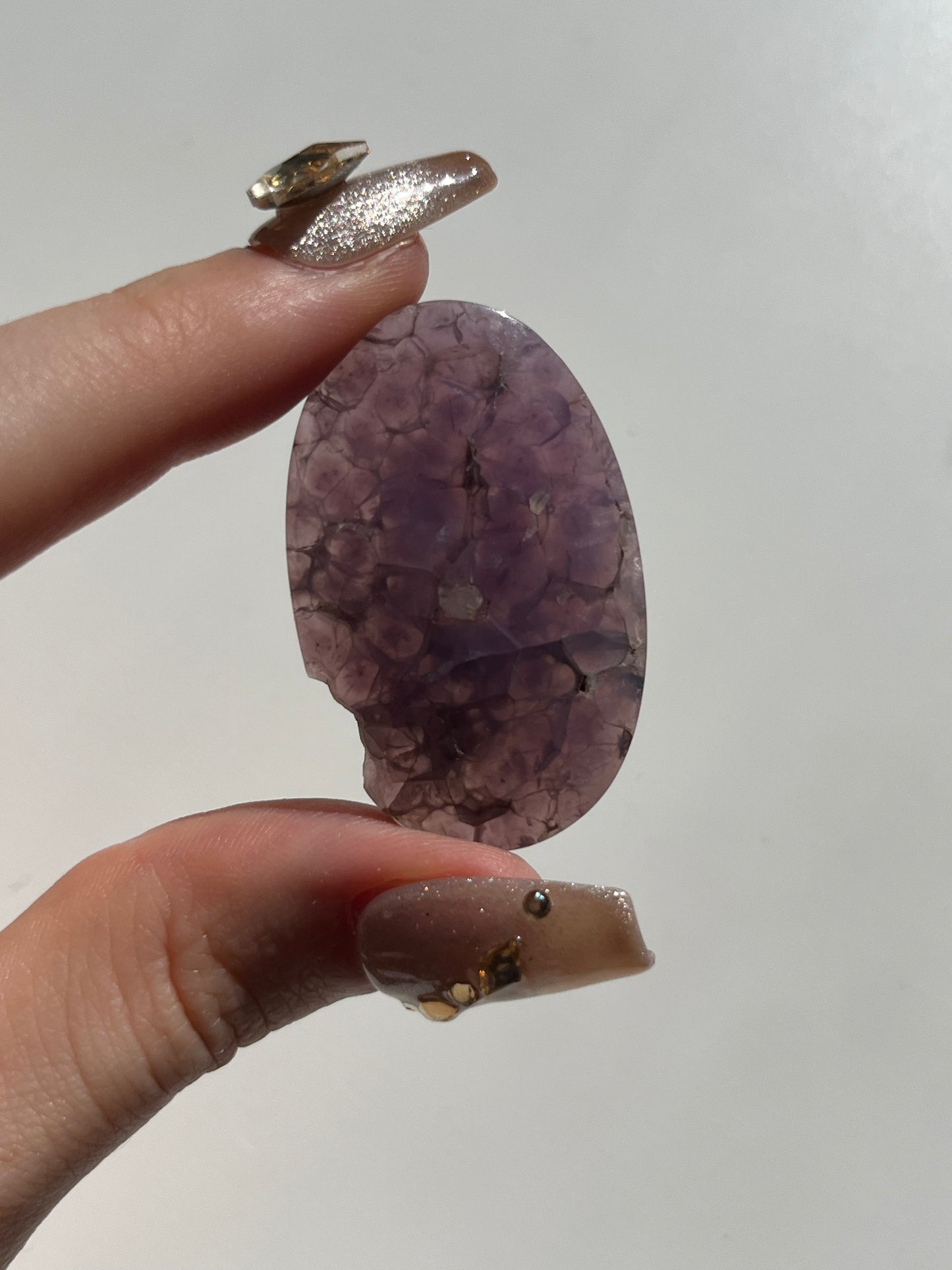 A Grade Grape Agate Oval Cabochon