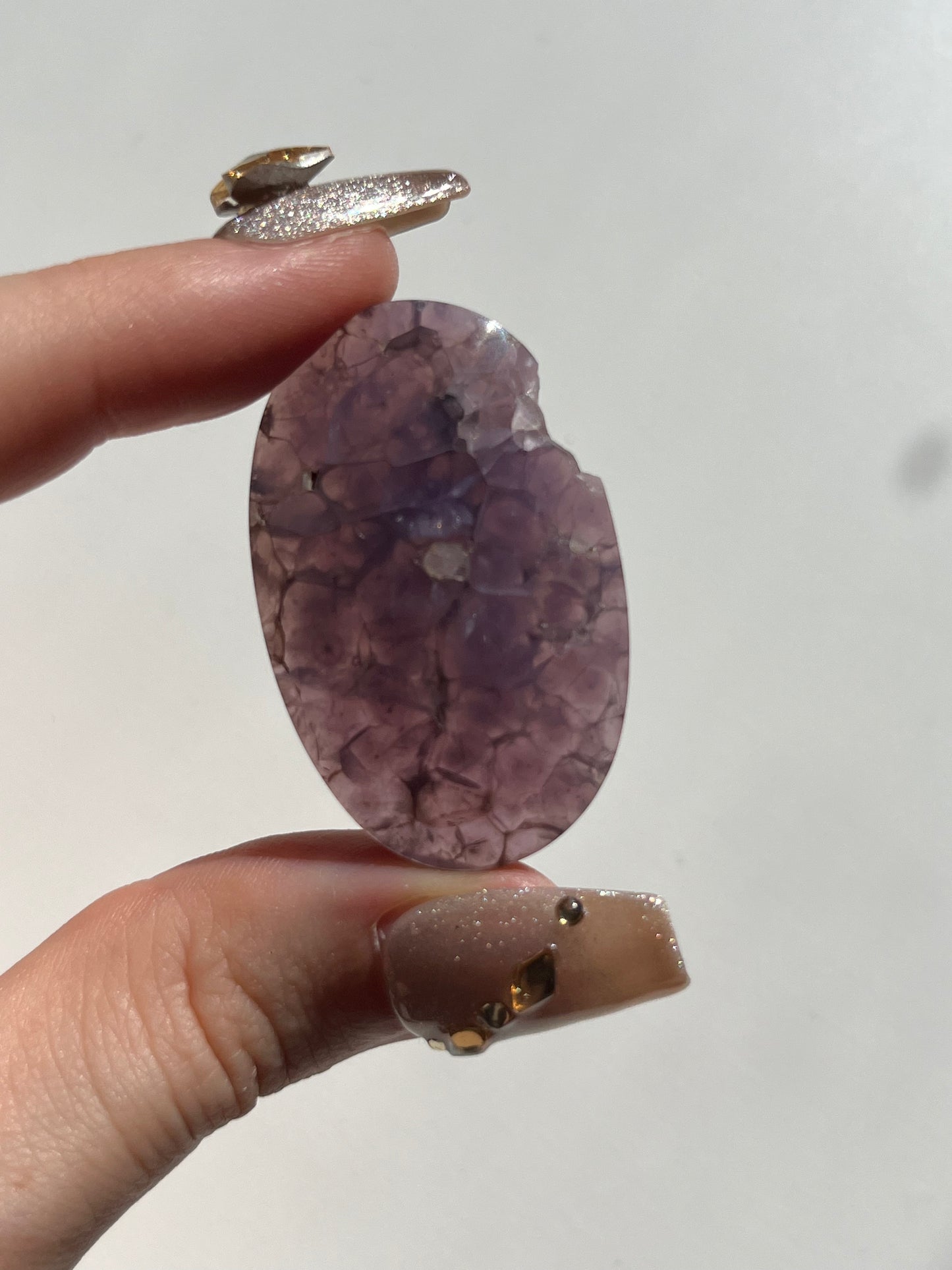 A Grade Grape Agate Oval Cabochon