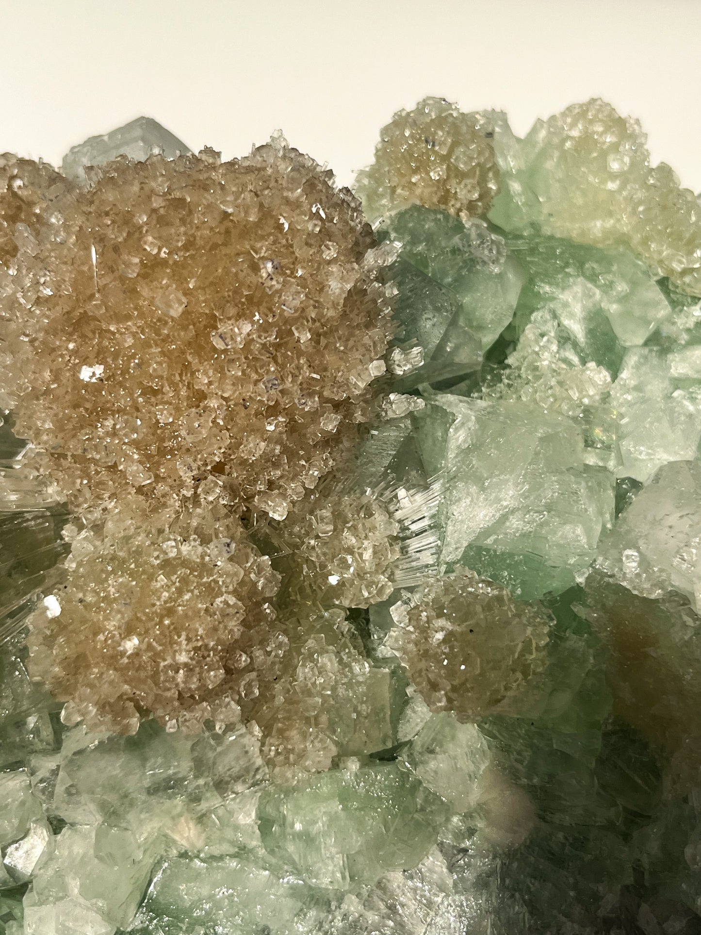 Green Apophyllite with Thomsonite, Mesolite & Calcite Specimen #26