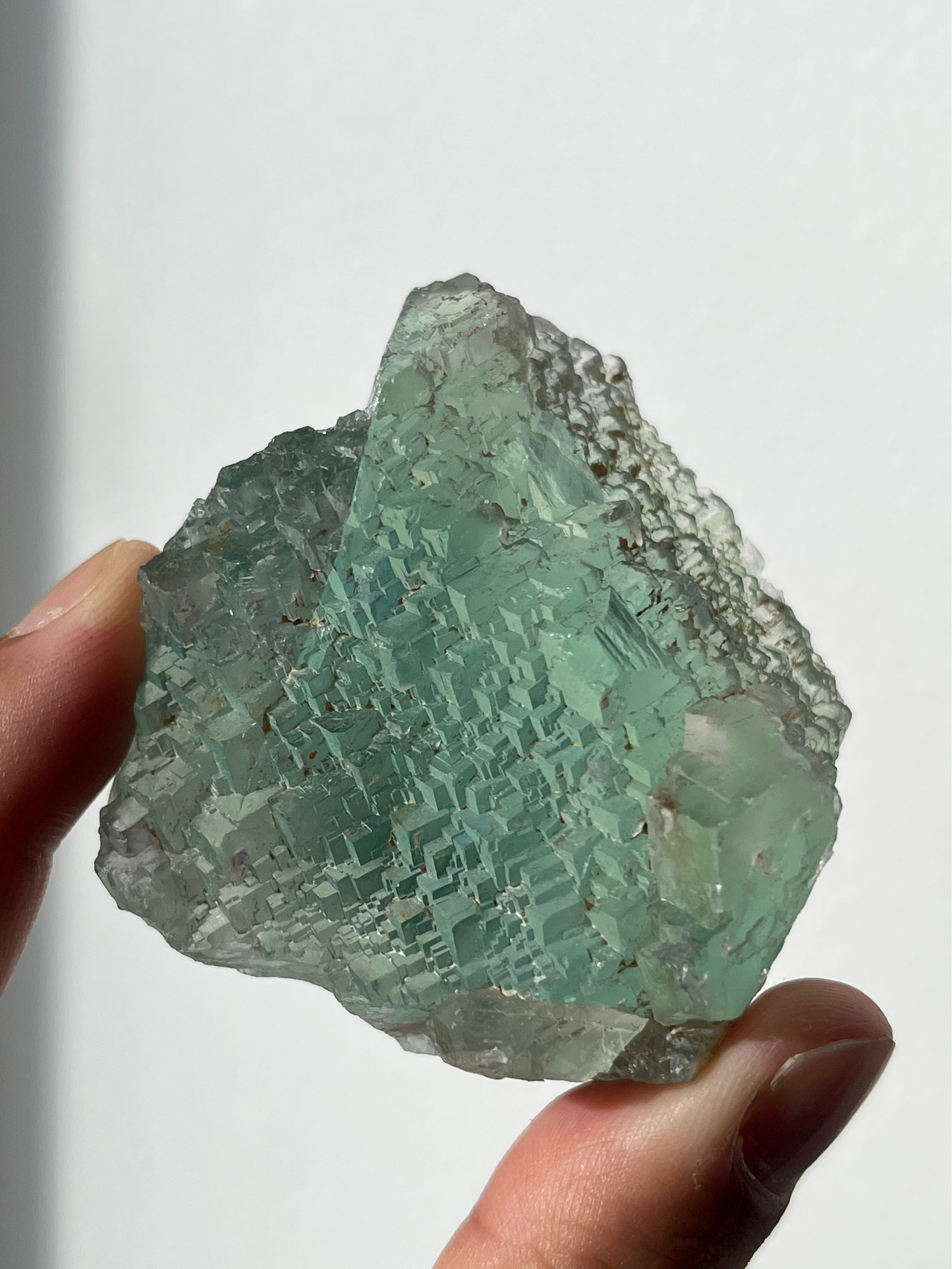 Stepped Green Omehane Fluorite Specimen