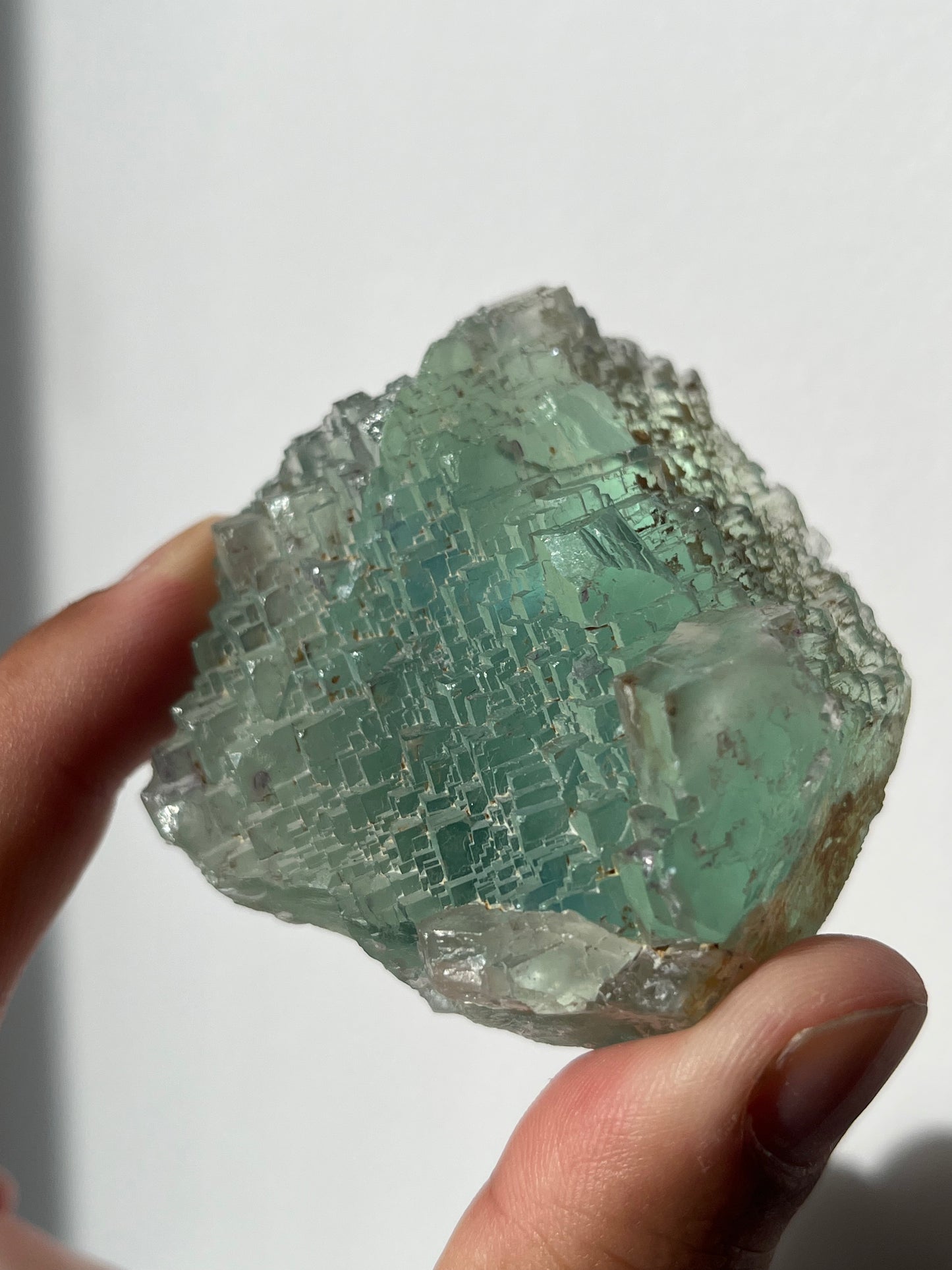 Stepped Green Omehane Fluorite Specimen