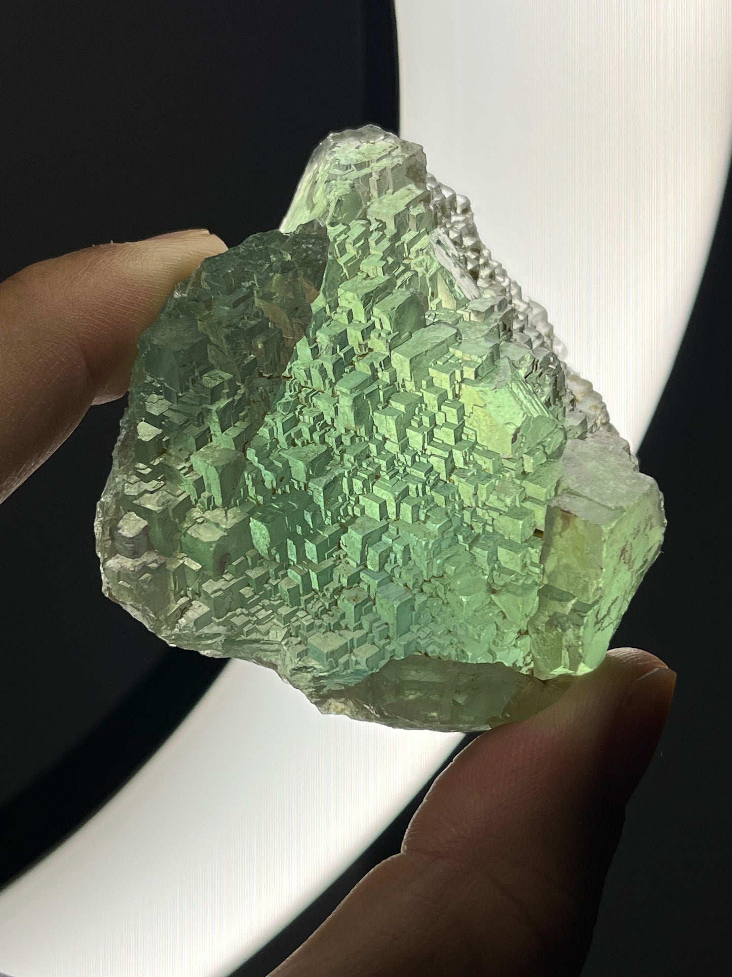 Stepped Green Omehane Fluorite Specimen