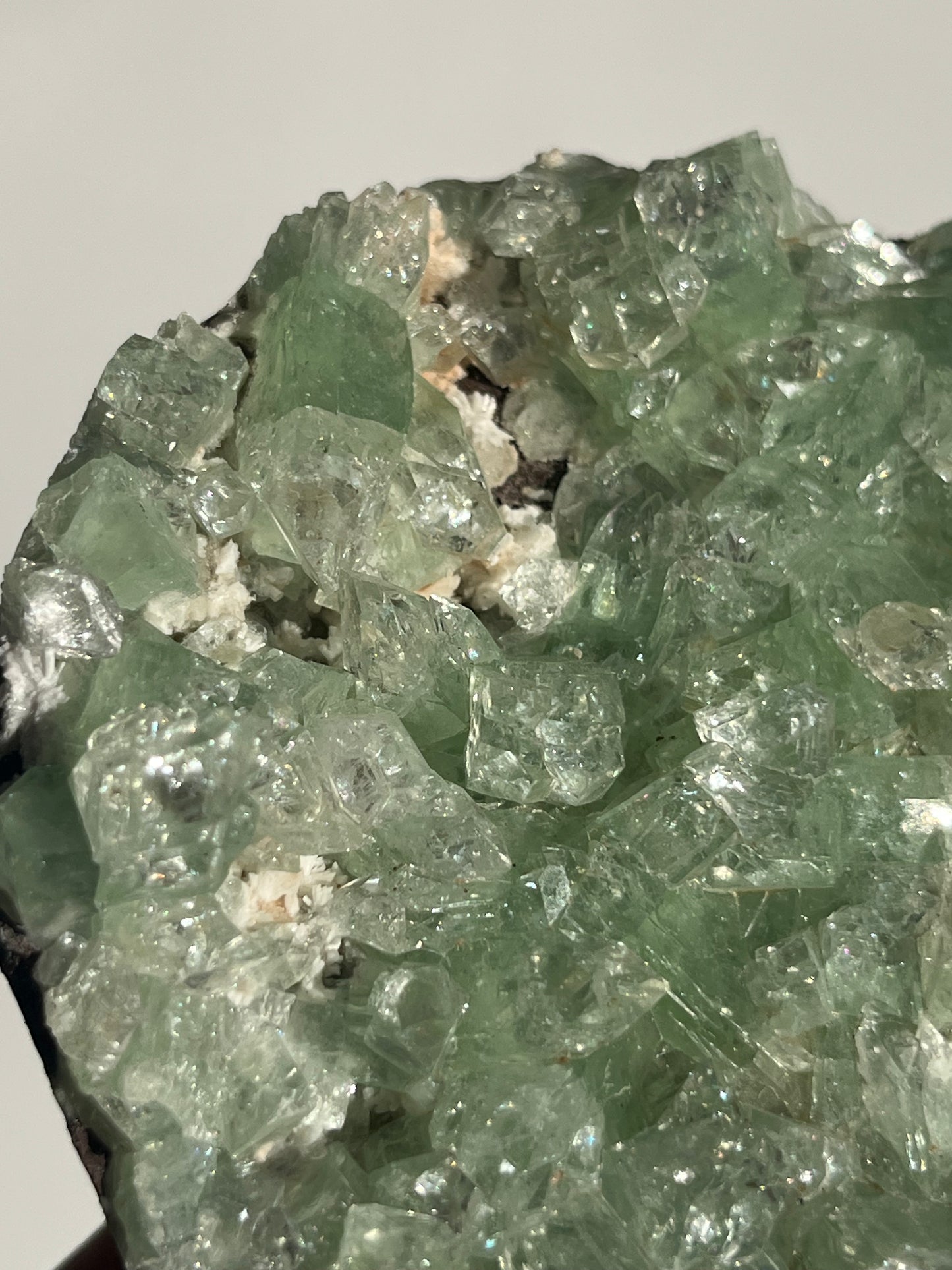 Pointed Green Apophyllite and Stilbite Specimen C