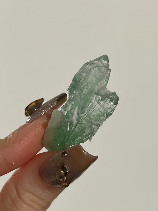 Pointed Fluorapophyllite with Stilbite and Scolecite Specimen C