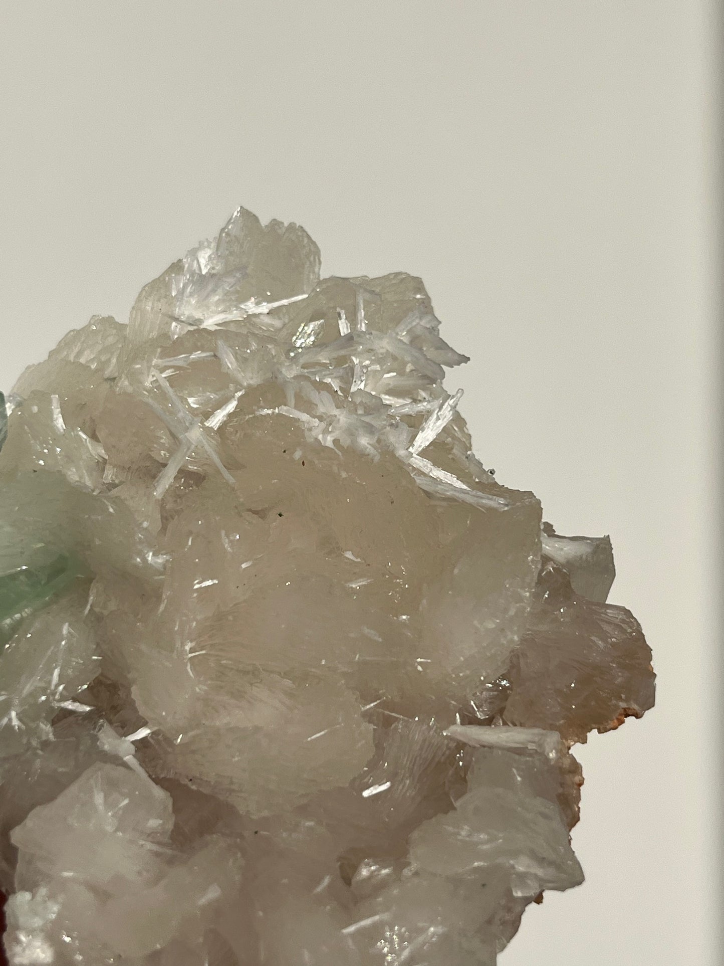 Pointed Fluorapophyllite with Stilbite and Scolecite Specimen G