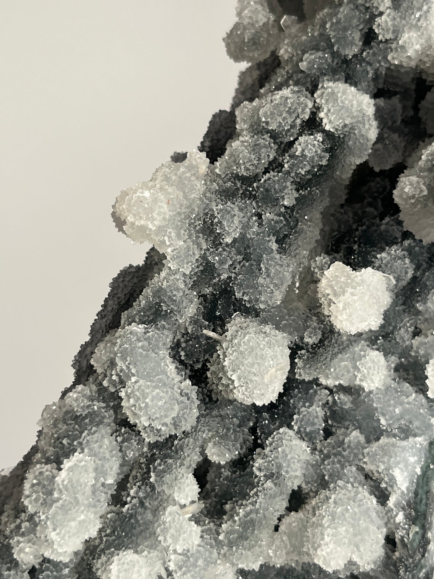 Grey Chalcedony with Clear Heulandite Specimen A