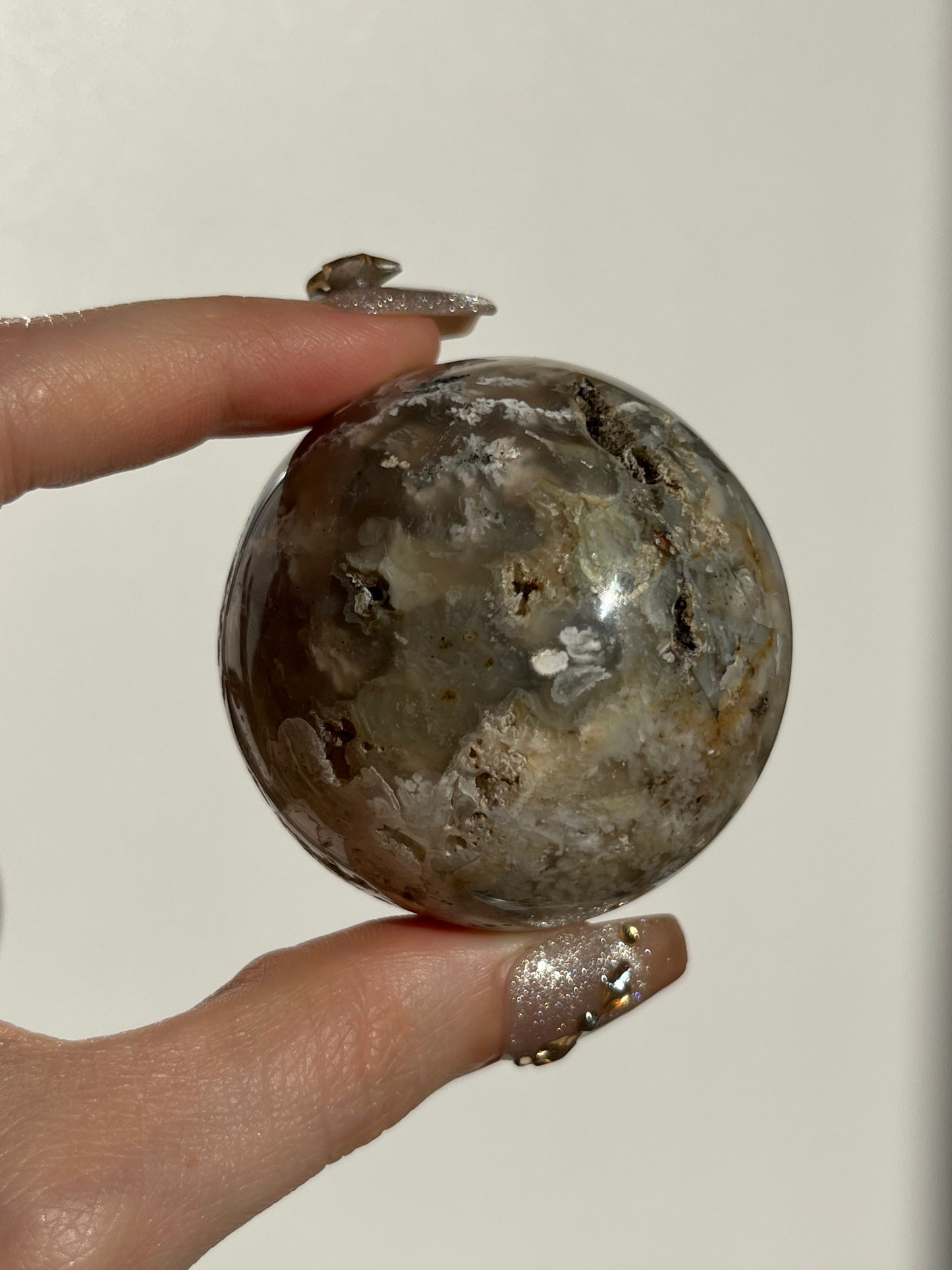 Halimun Flower Chalcedony Sphere A