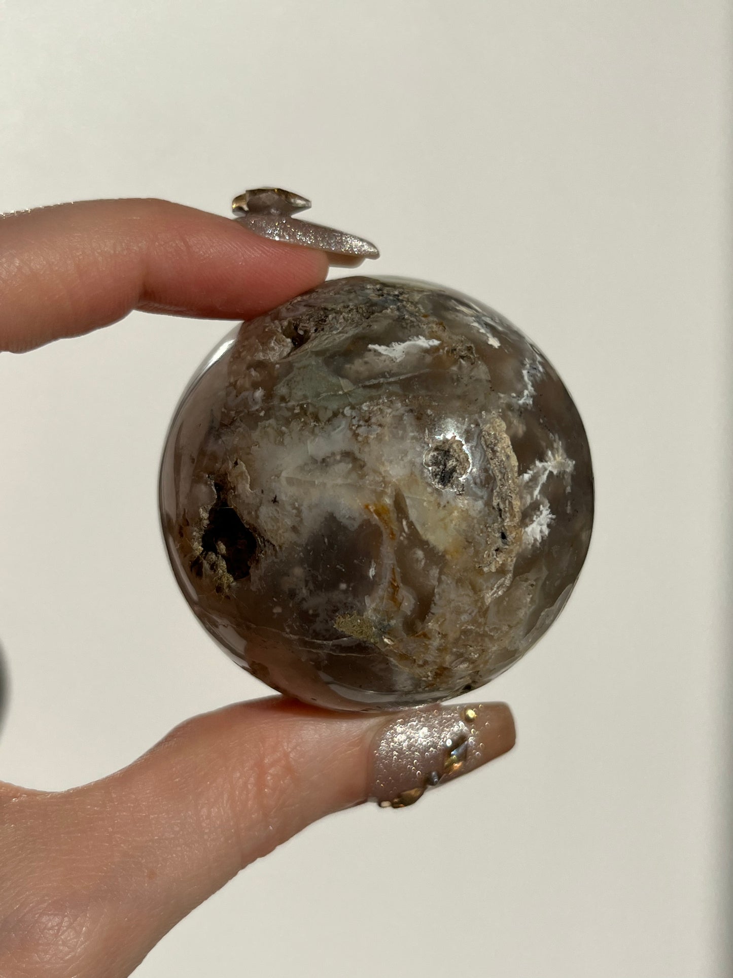 Halimun Flower Chalcedony Sphere A