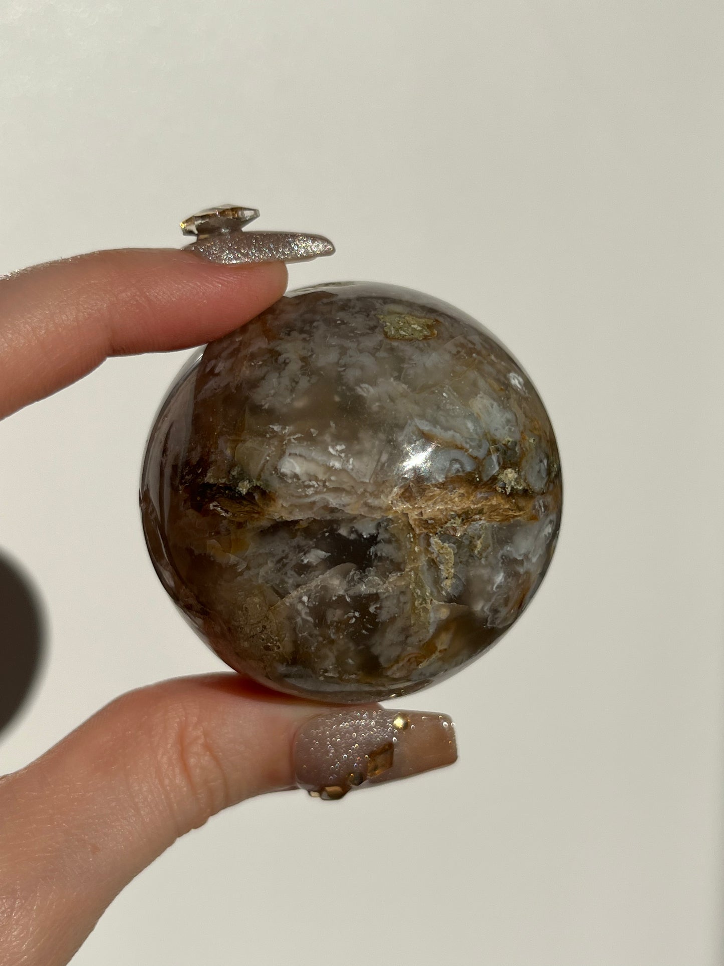 Halimun Flower Chalcedony Sphere B