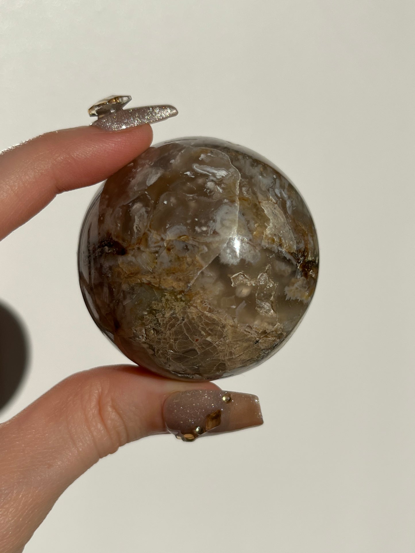 Halimun Flower Chalcedony Sphere B