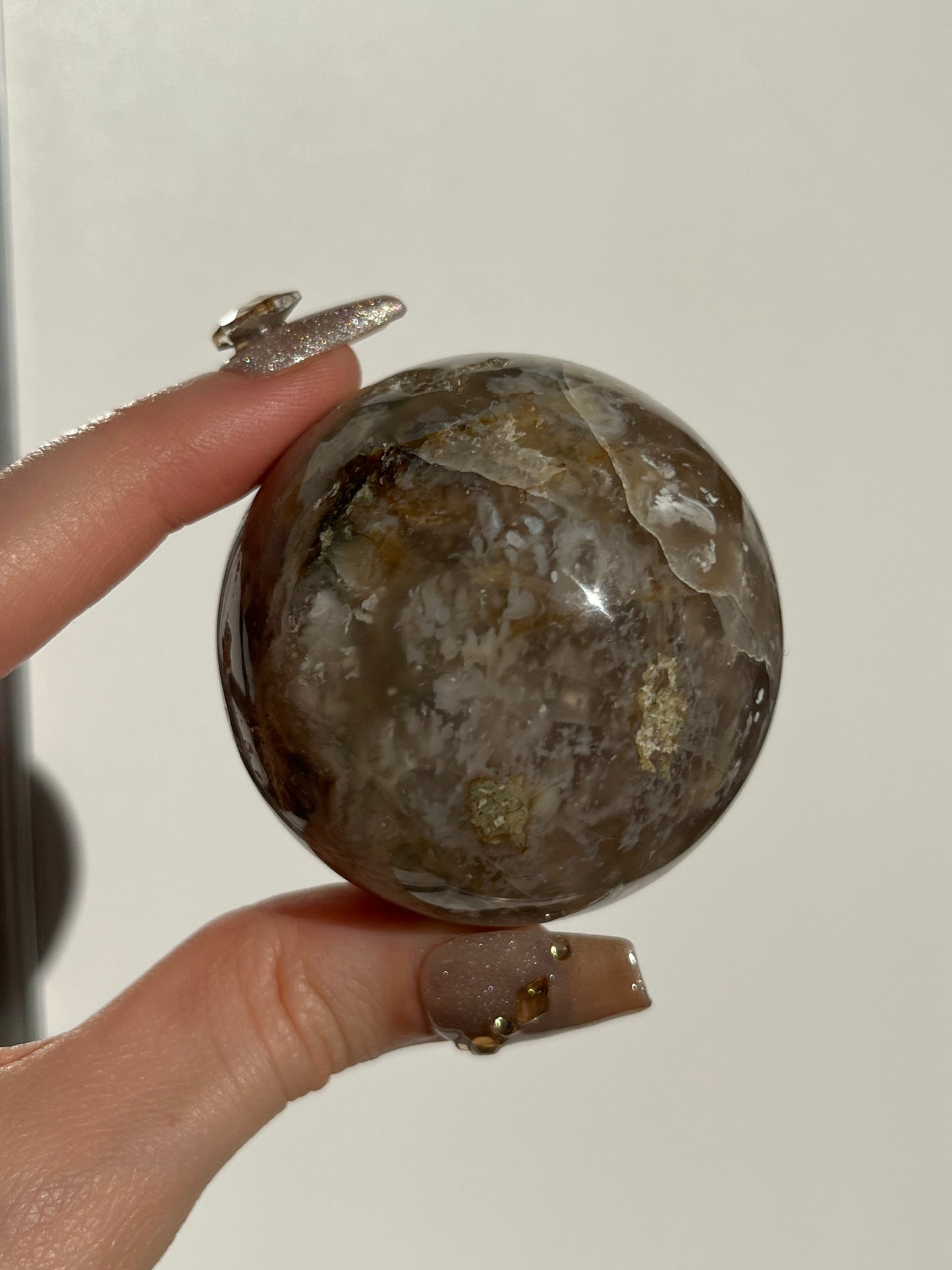 Halimun Flower Chalcedony Sphere B