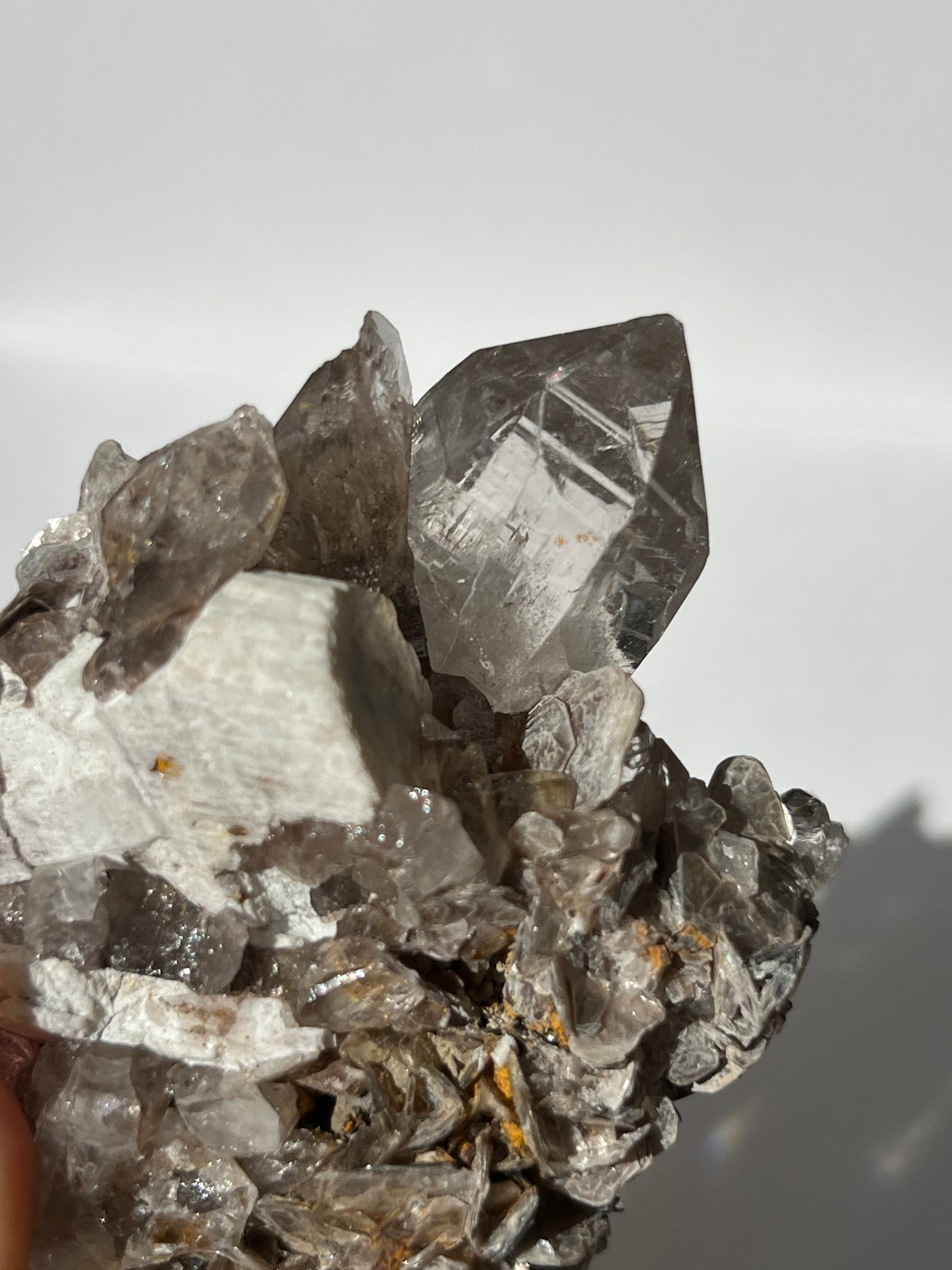 Himalayan Quartz Specimen with Muscovite, Feldspar & Siderite Inclusions
