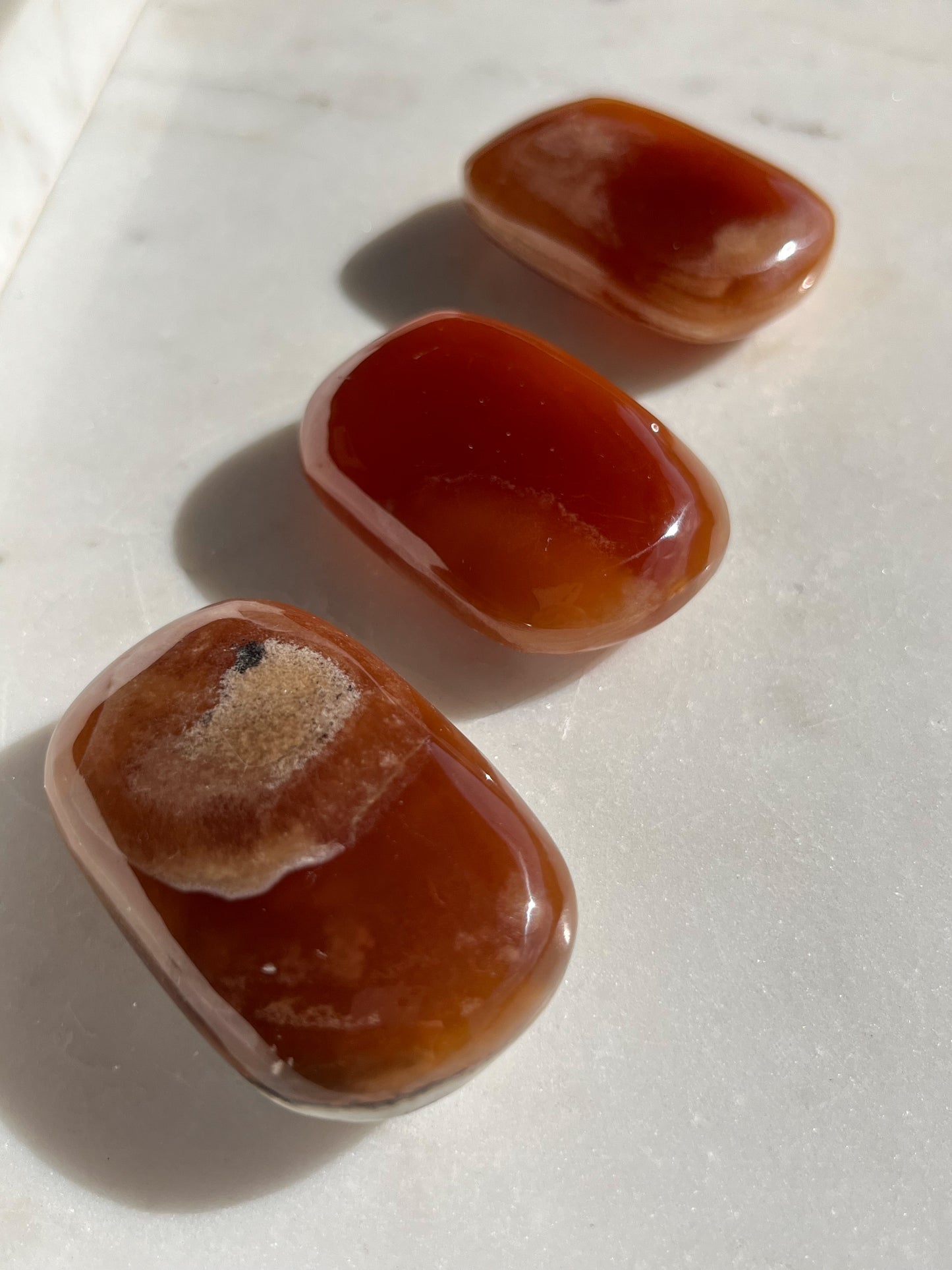 Argentinian Honey Calcite Palmstone