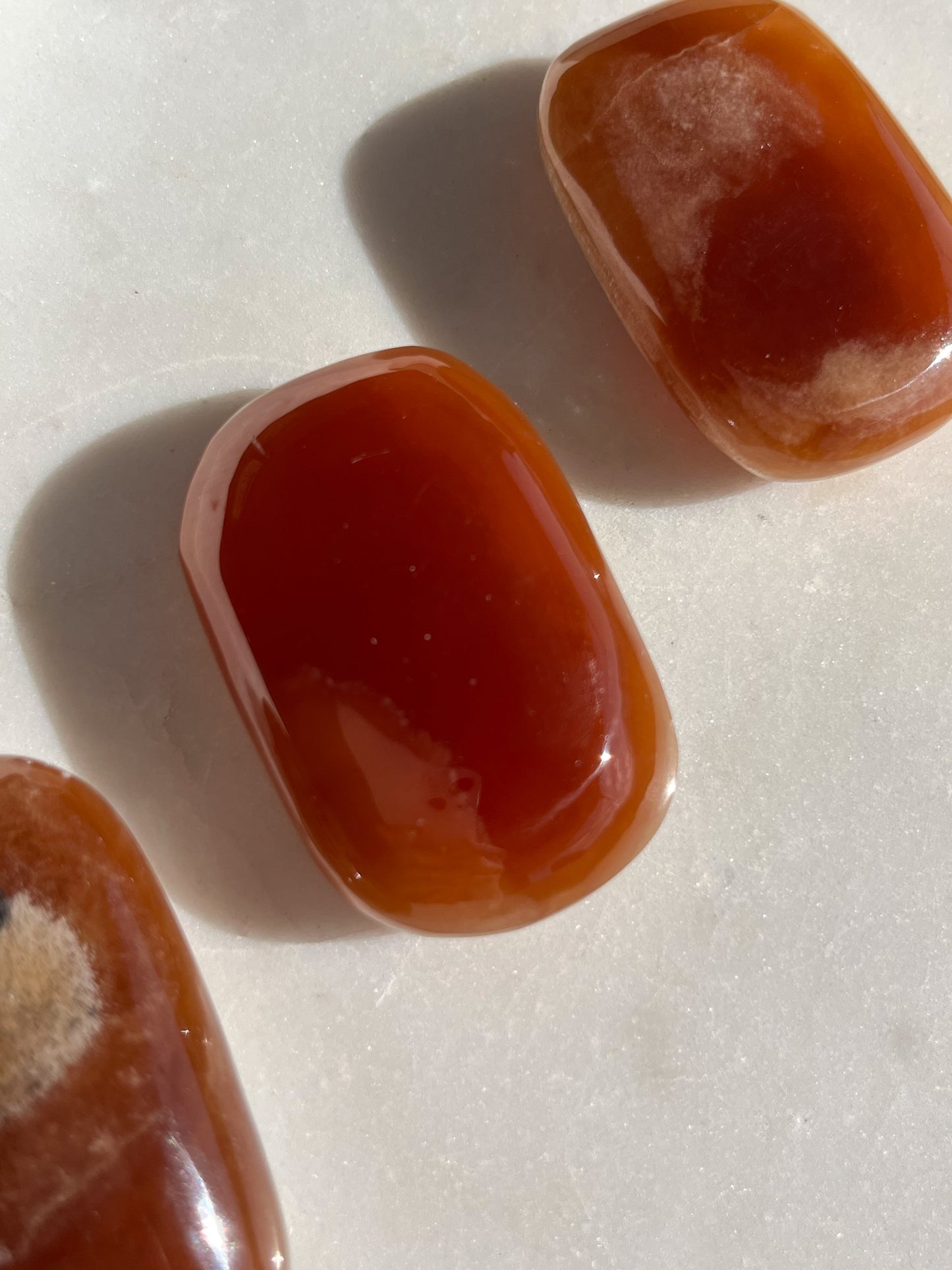 Argentinian Honey Calcite Palmstone