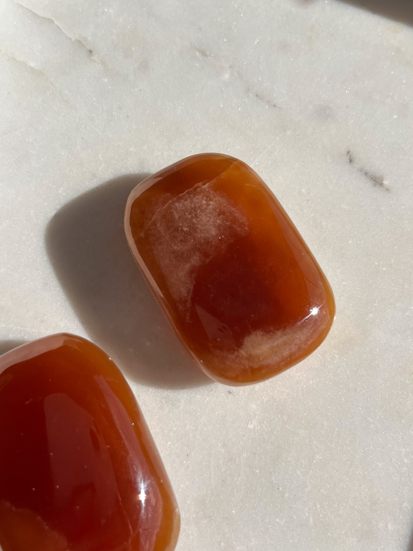 Argentinian Honey Calcite Palmstone