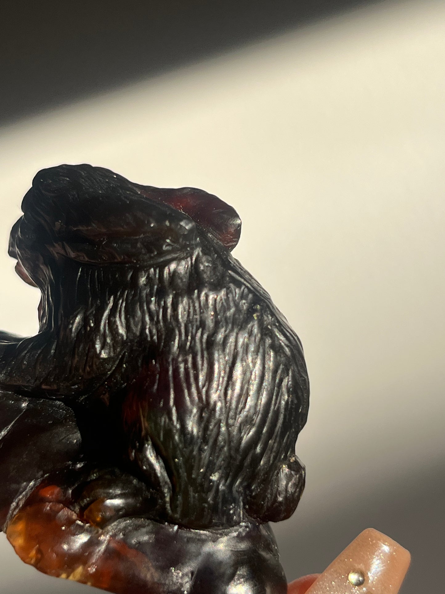 "Kelinci" Sumatran Amber Rabbit Carving