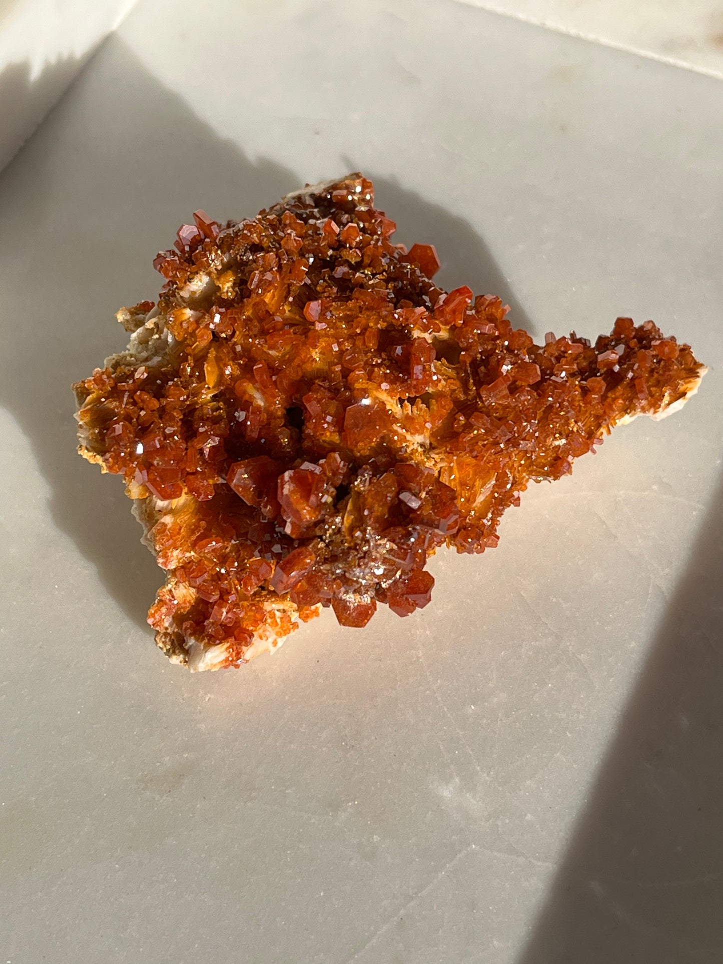 A Grade Vanadinite on Barite Specimen #A