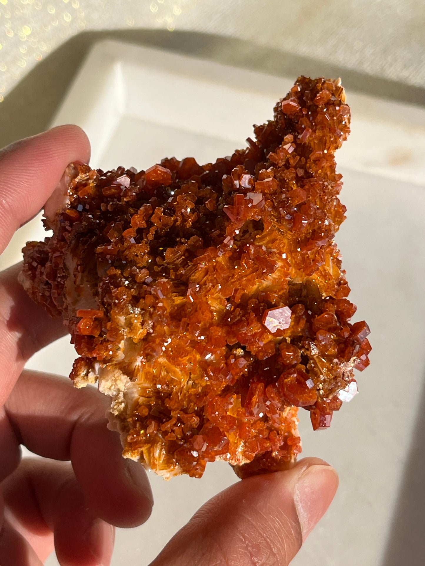 A Grade Vanadinite on Barite Specimen #A