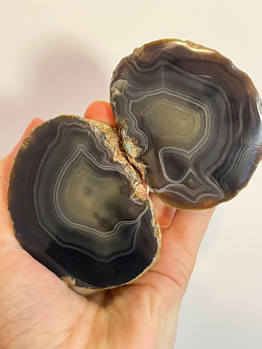 ‘Cove’ East Indonesian Agate Pair #2