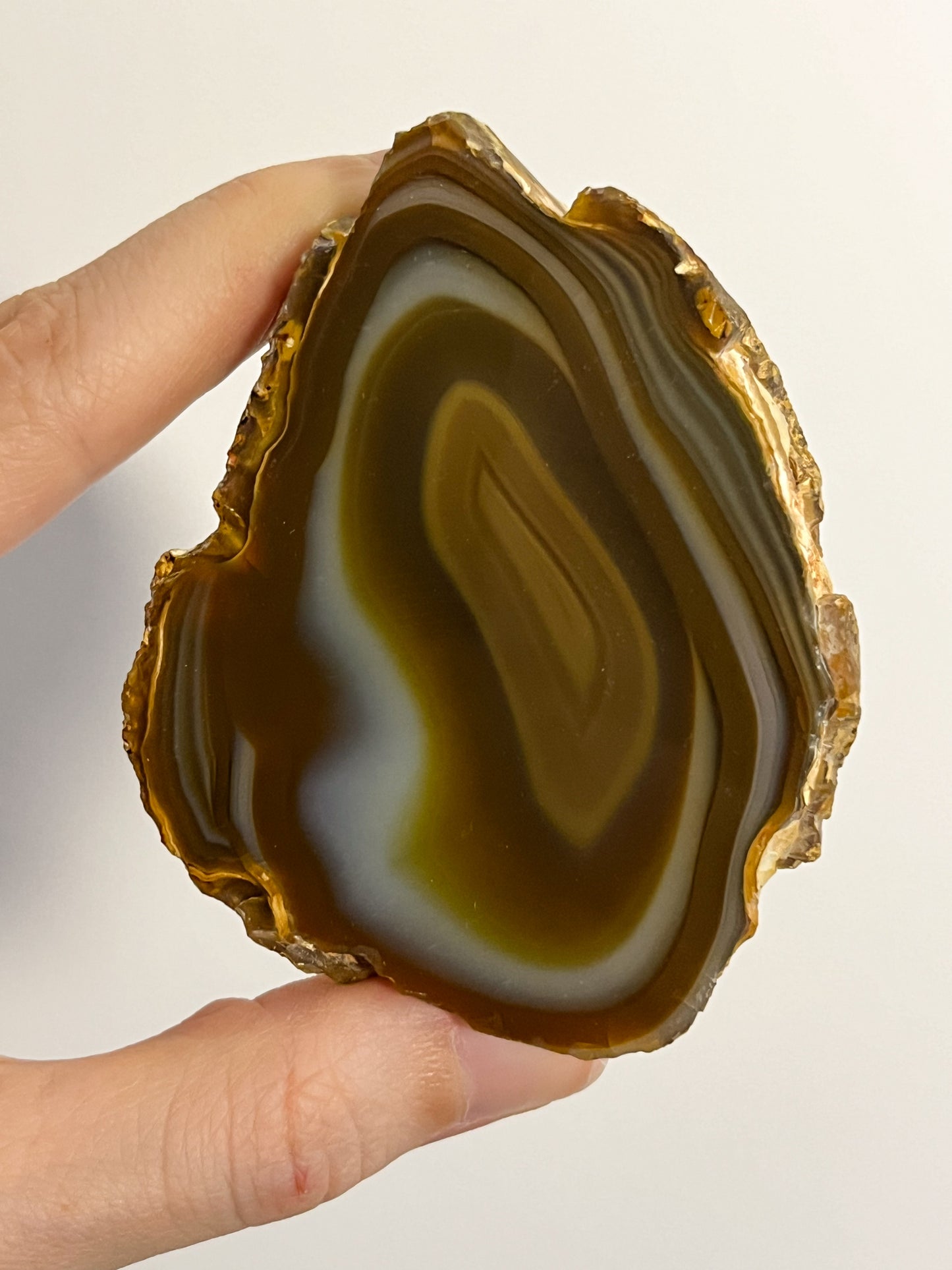 Sumatran “Yolk” River Agate Pair #1