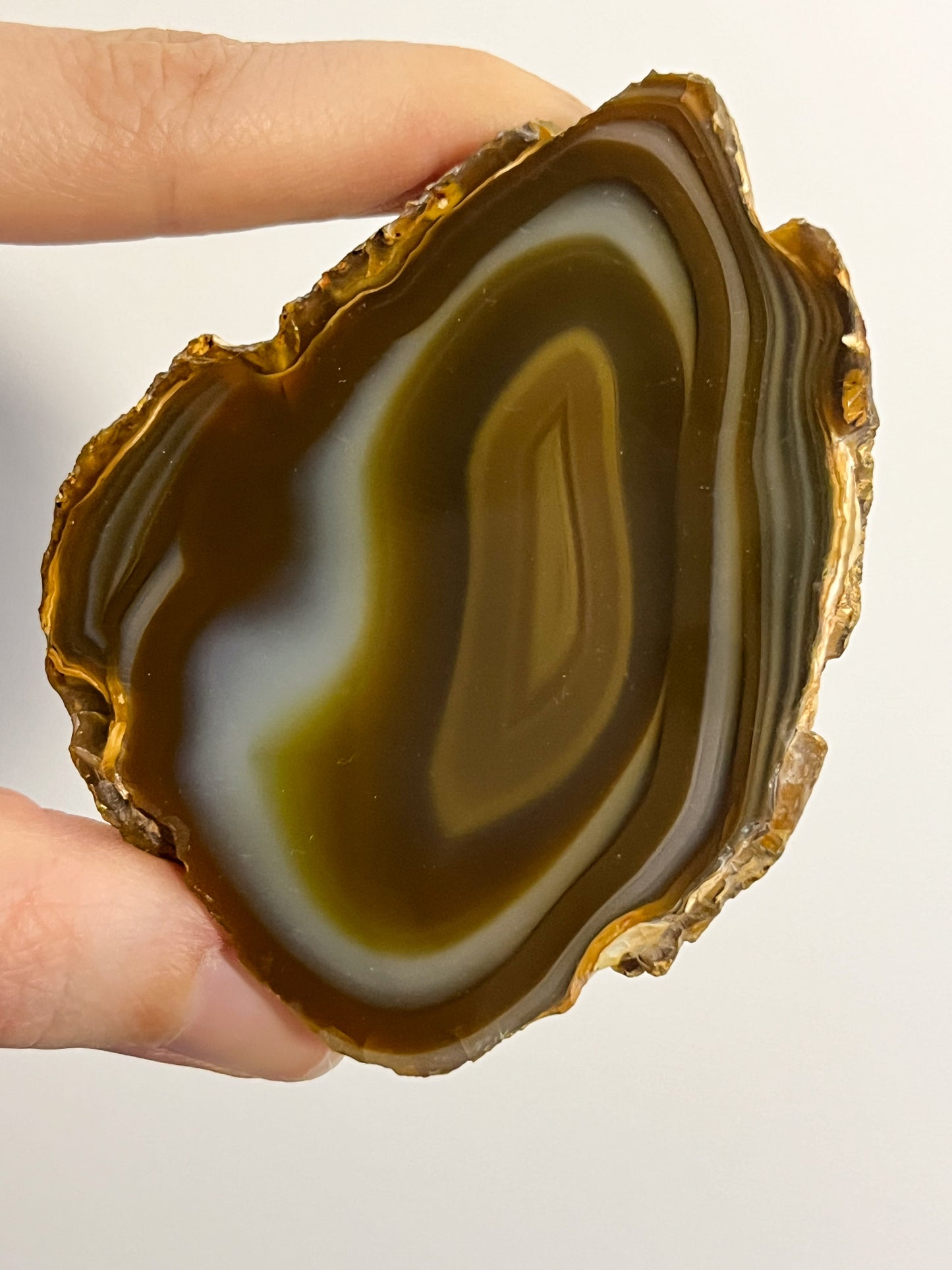 Sumatran “Yolk” River Agate Pair #1