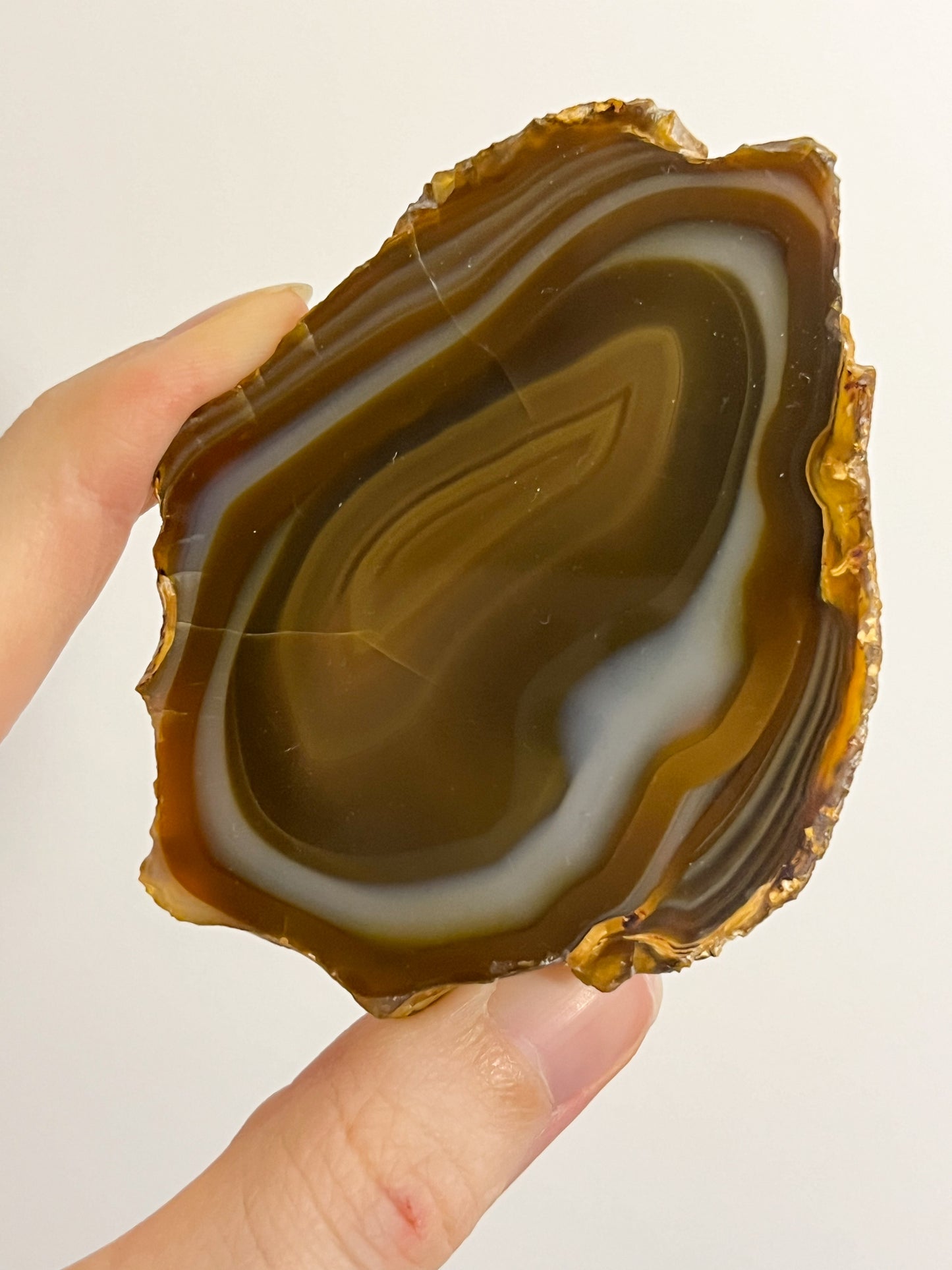 Sumatran “Yolk” River Agate Pair #1