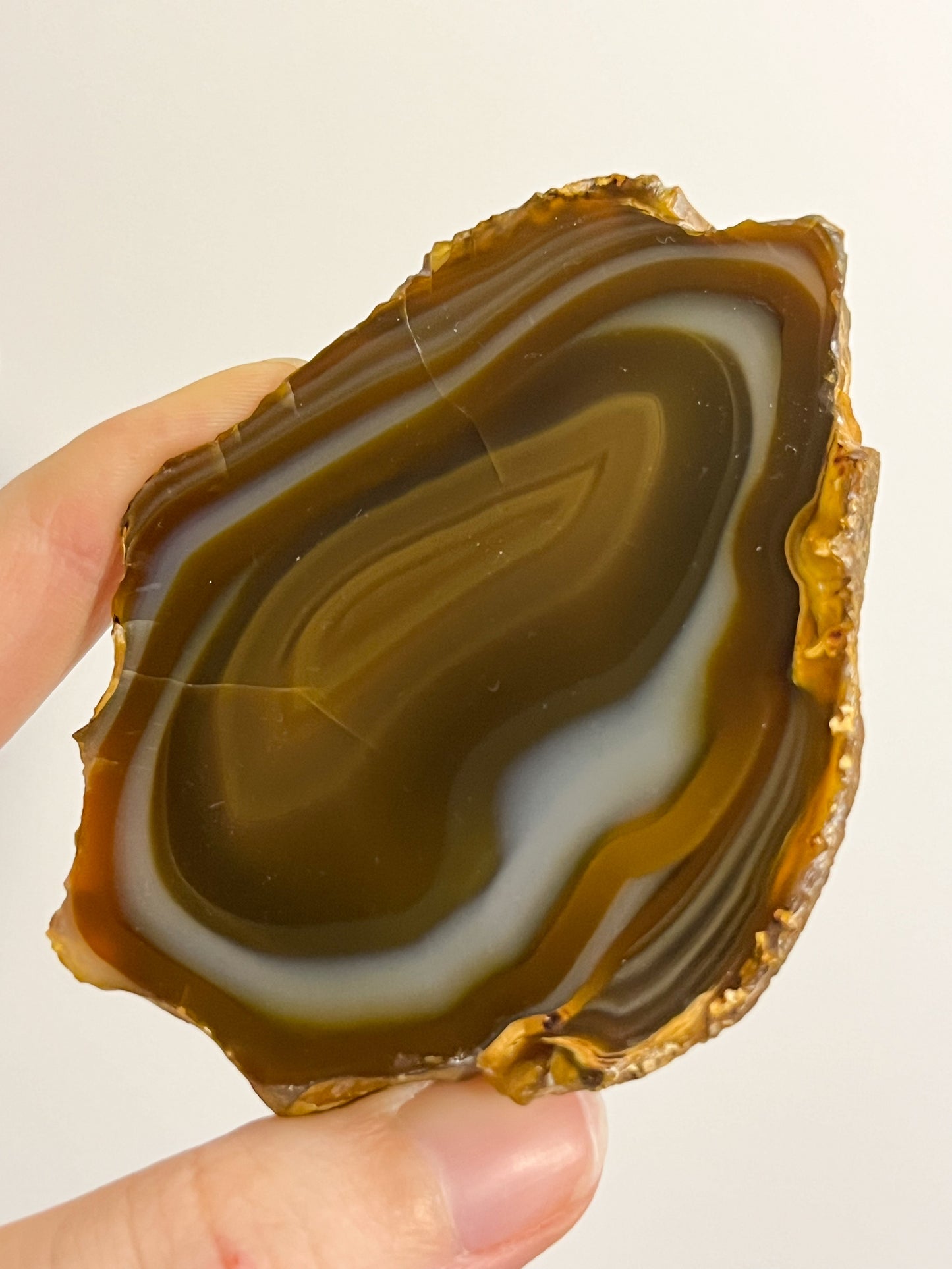 Sumatran “Yolk” River Agate Pair #1