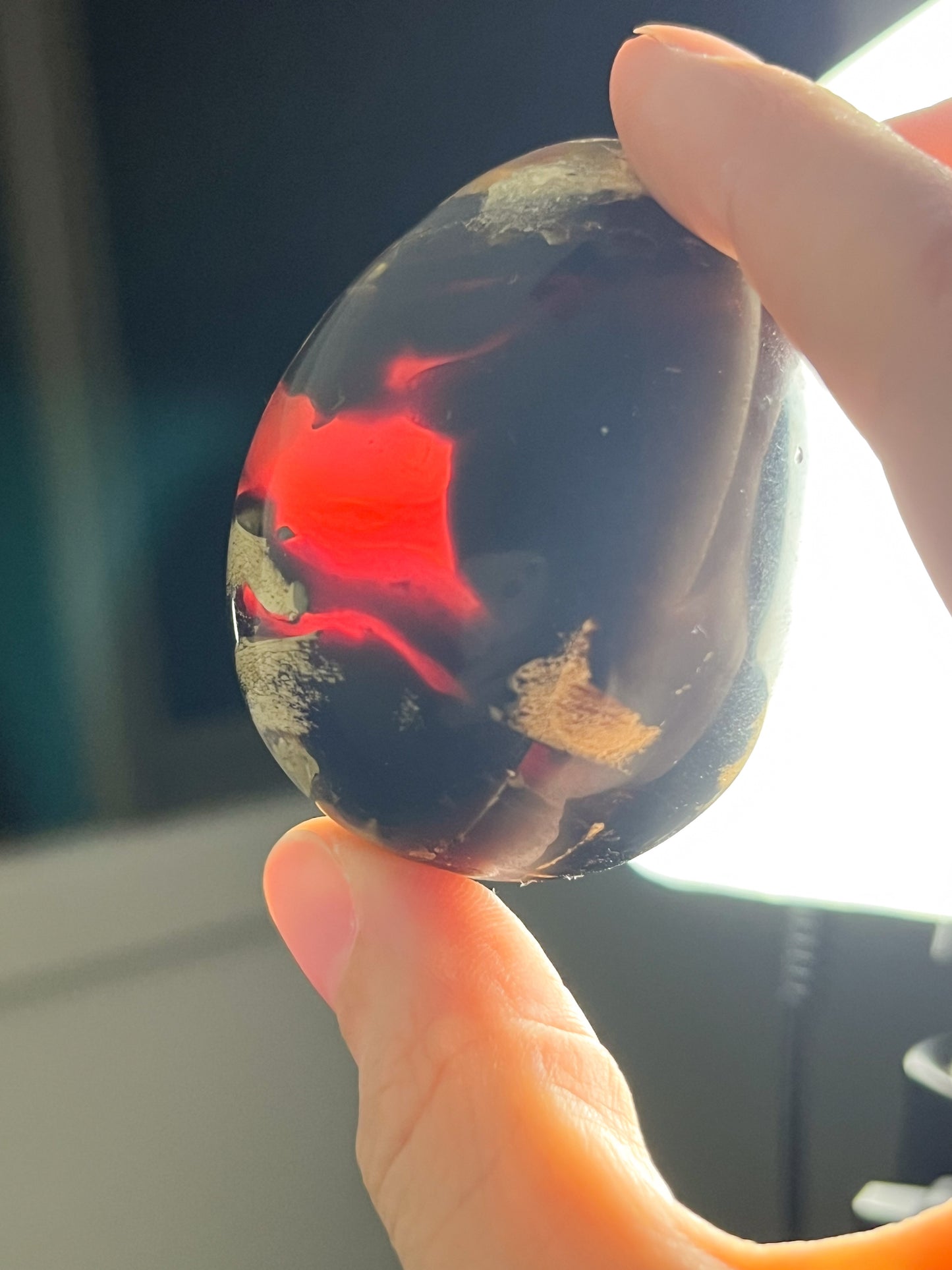 "Dragon's Egg" Indonesian Sumatran Amber Egg Carving #1