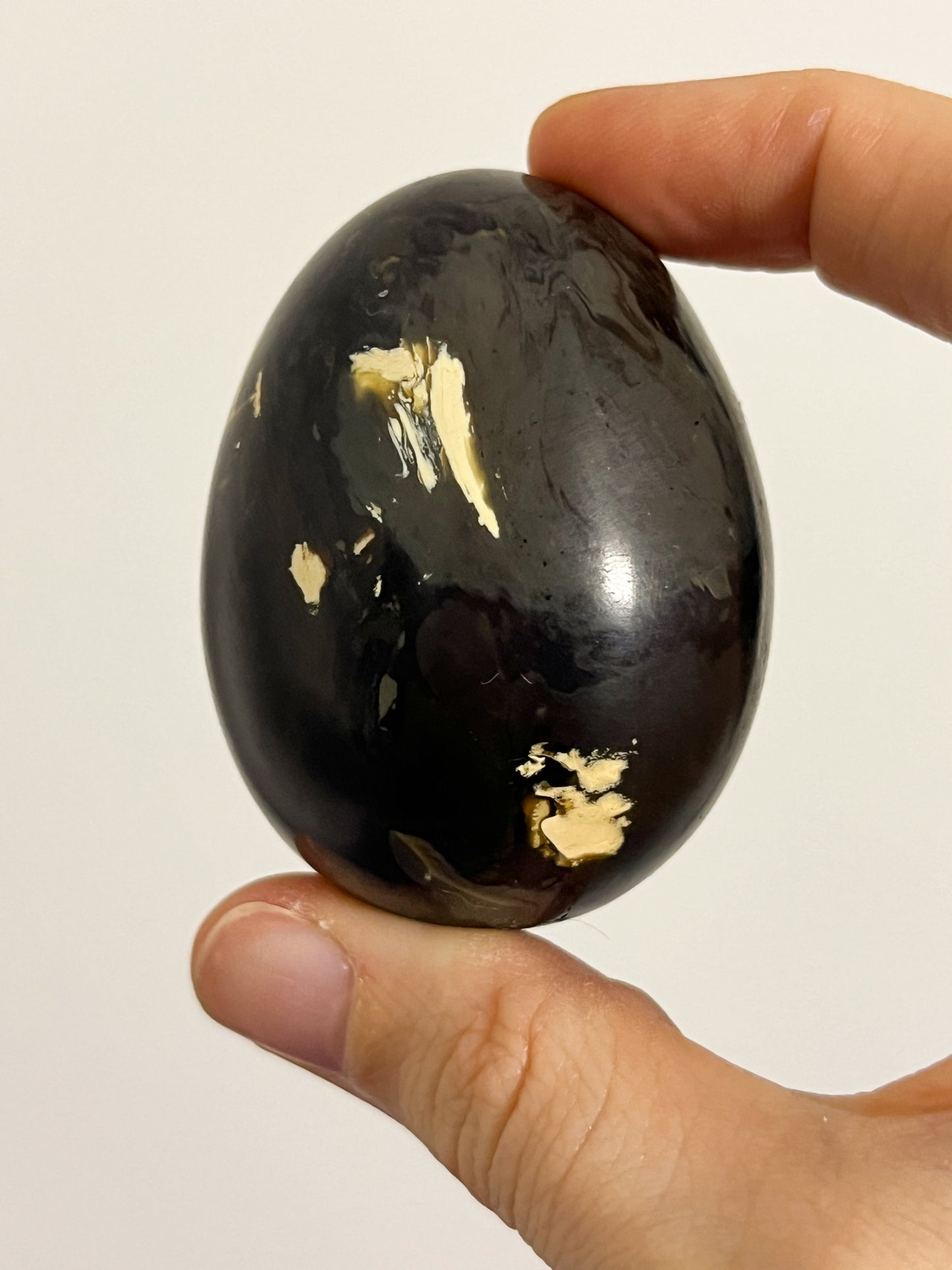 Indonesian Sumatran Amber Egg Carving #2