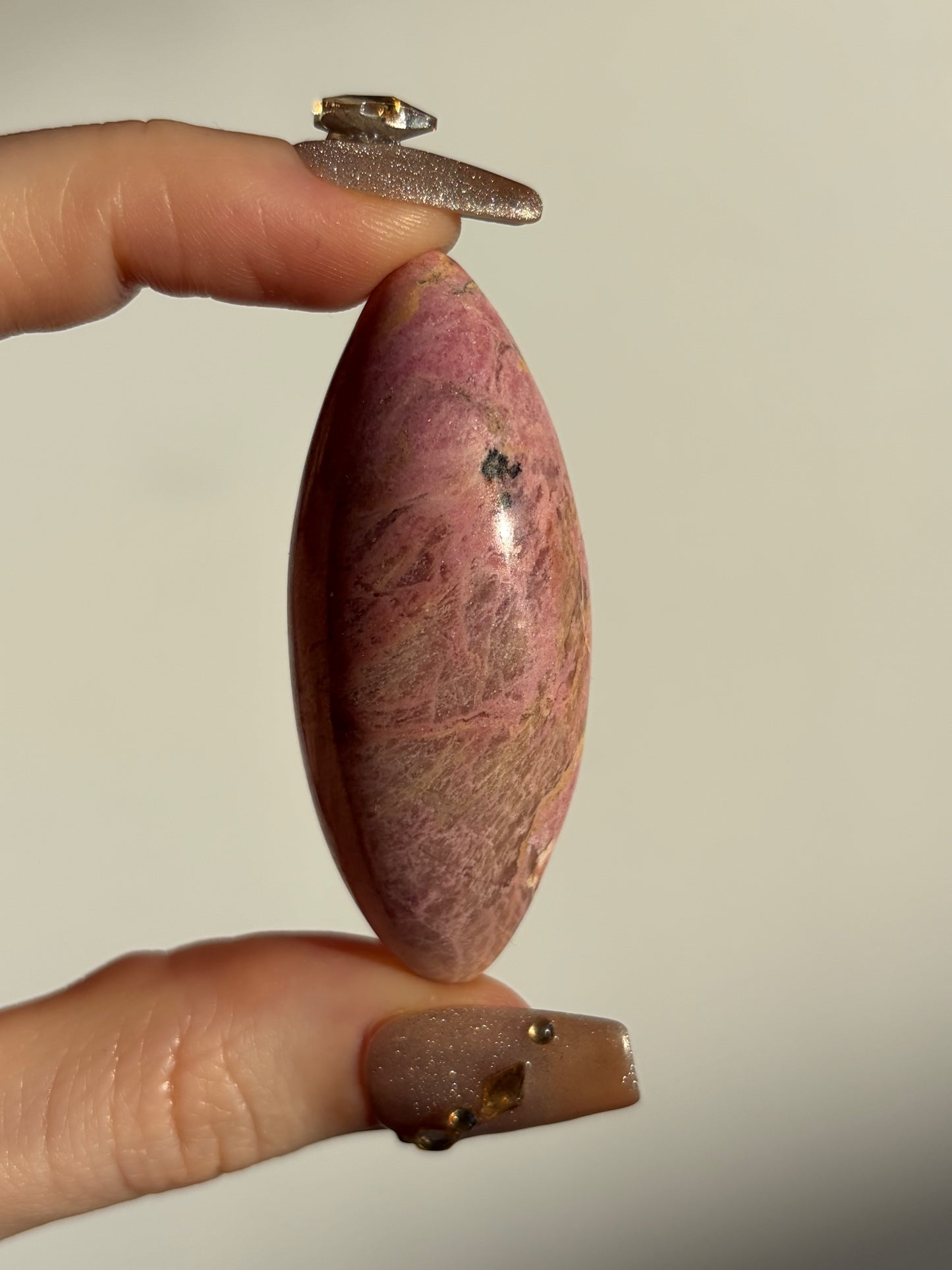 Indonesian Rhodonite and Manganese Included Shiva C