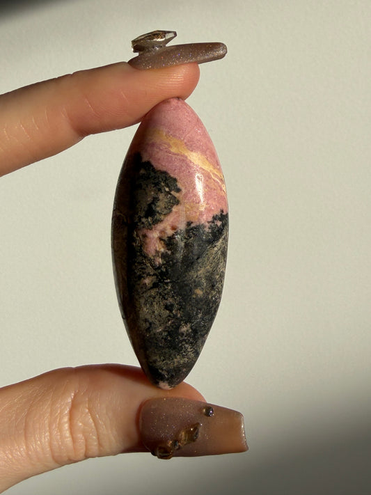 Indonesian Rhodonite and Manganese Included Shiva F