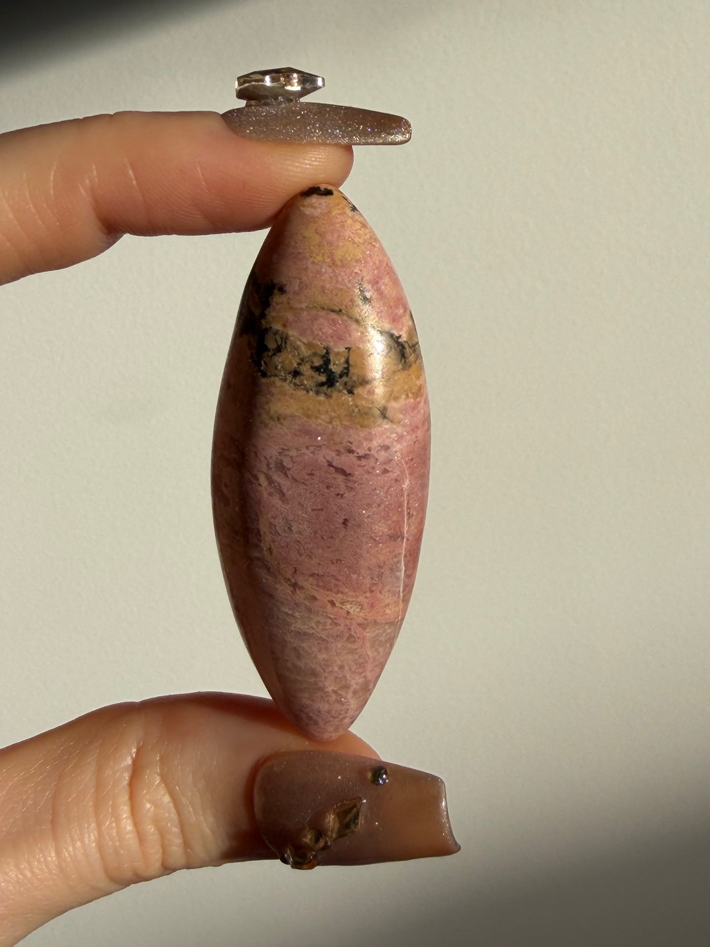 Indonesian Rhodonite and Manganese Included Shiva G