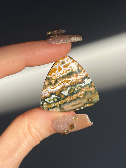 Indonesian Orbicular Jasper Sector Cabochon (You Choose)
