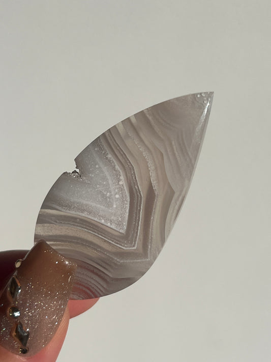 Laguna Agate Cabochon with White Platelet Suspensions A