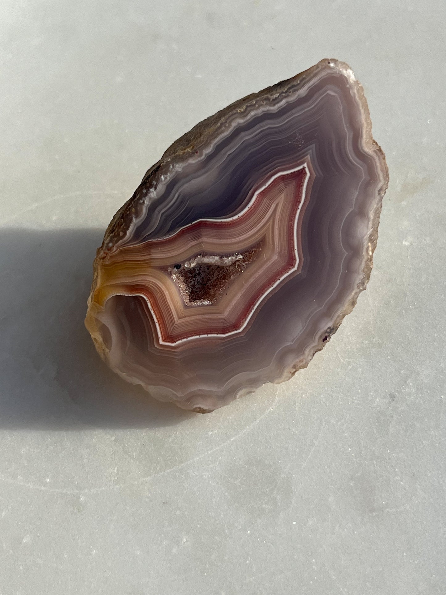 Purple Pink Laguna Agate Geode