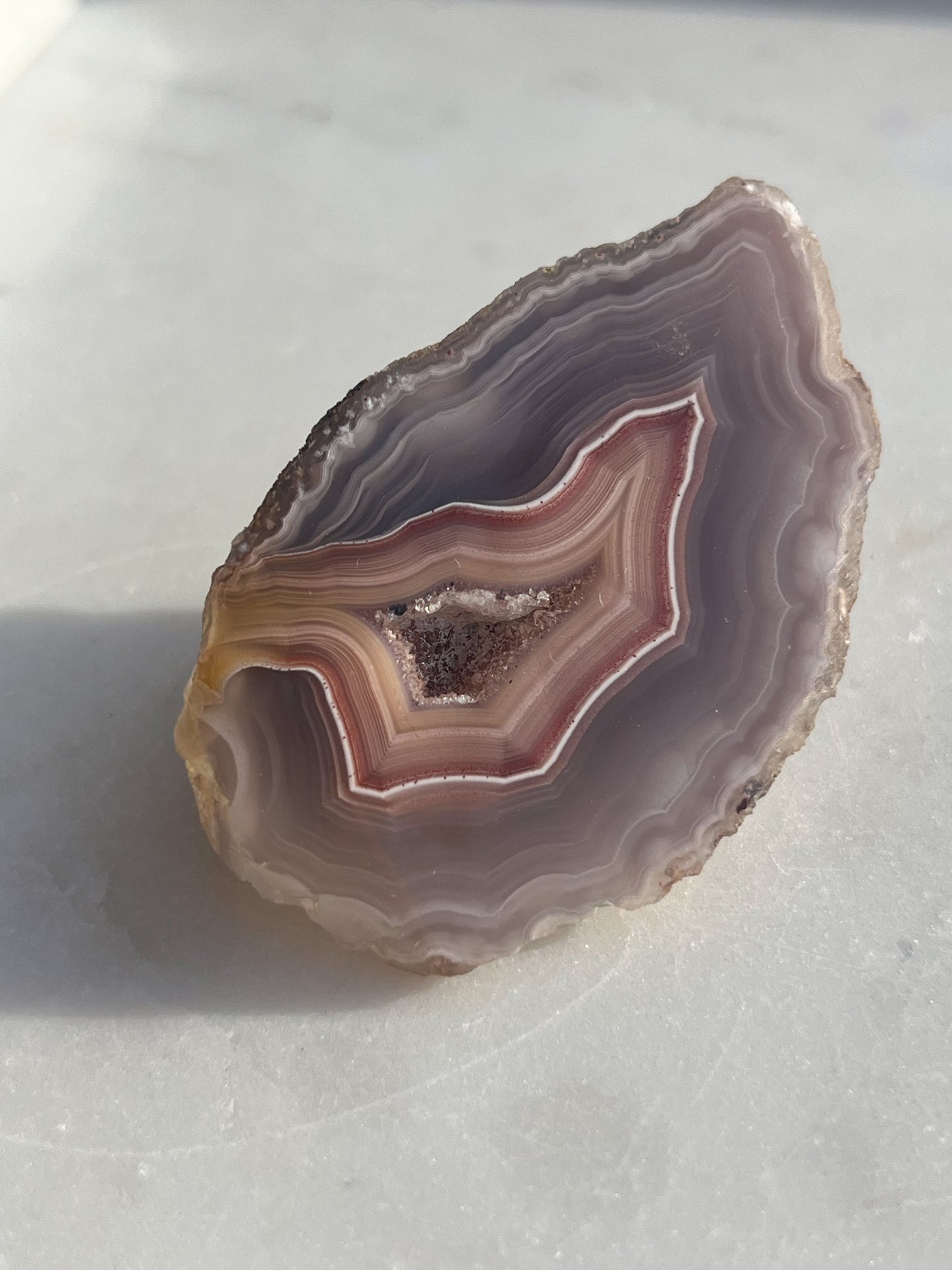 Purple Pink Laguna Agate Geode