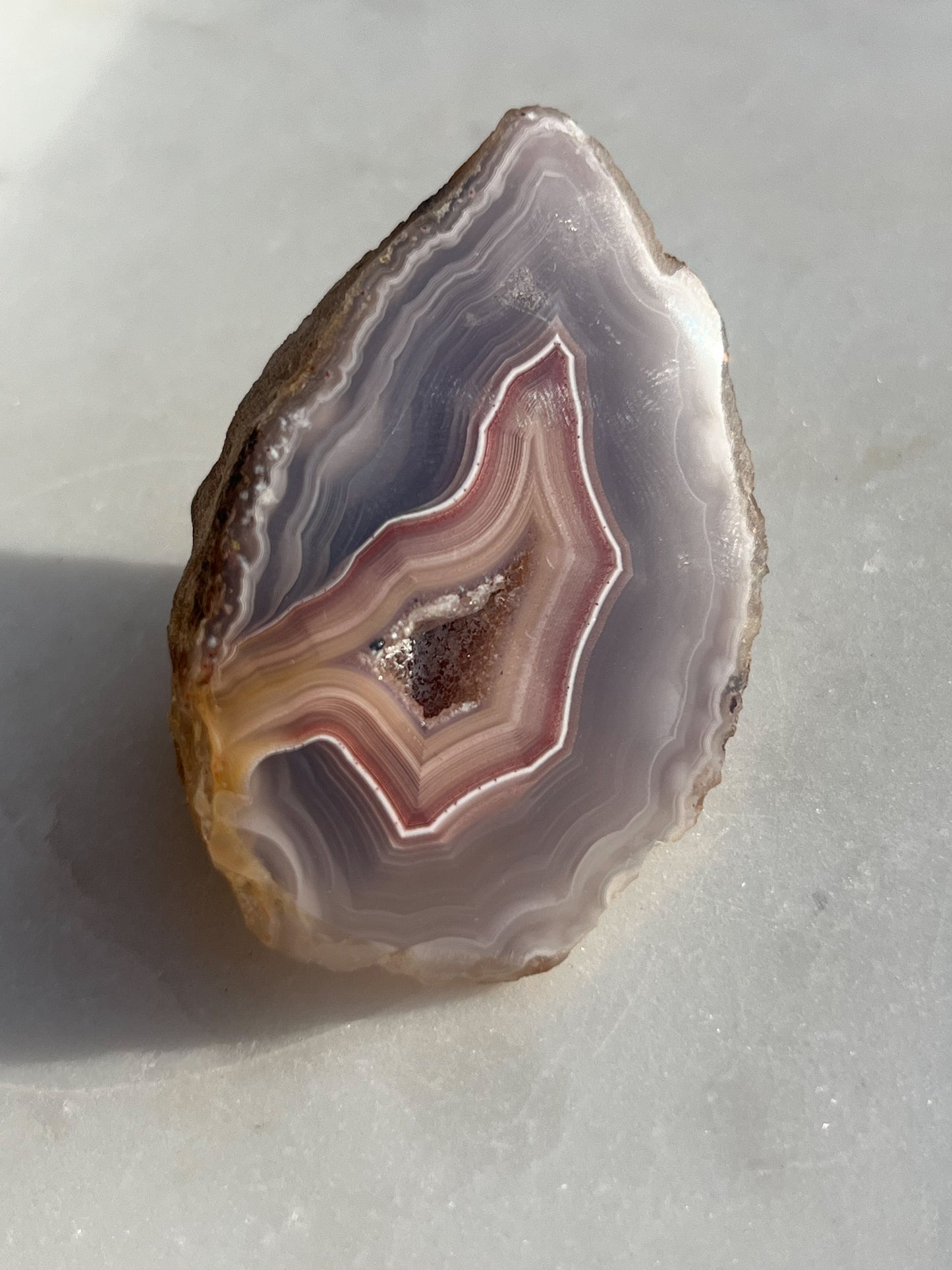 Purple Pink Laguna Agate Geode