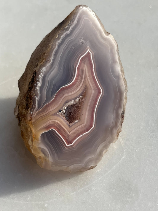 Purple Pink Laguna Agate Geode