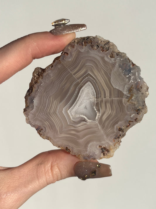 Purple Laguna Agate Slice with Parallax Effect C